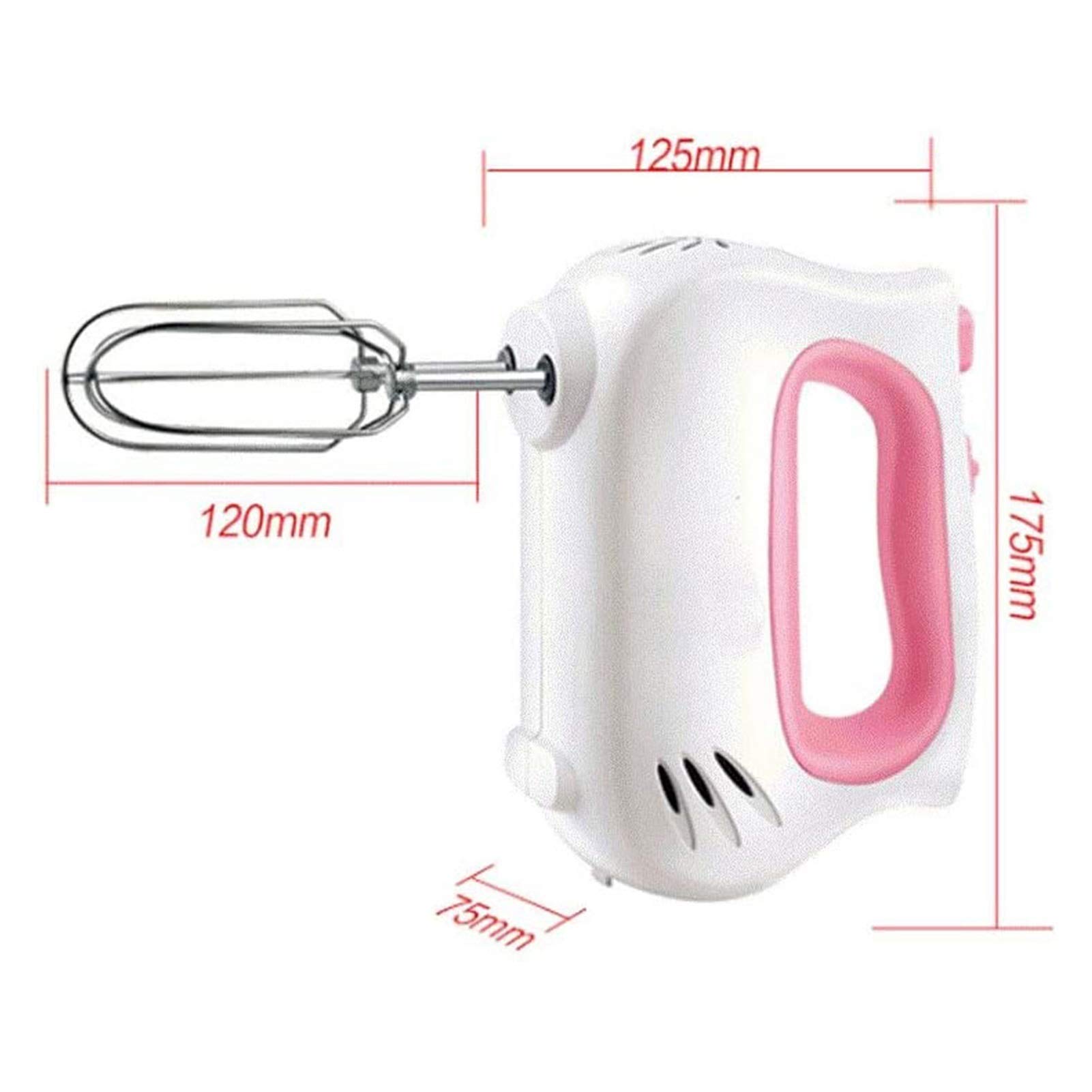 5-Speed Electric Hand Mixer - Portable Kitchen Mixer with Immersion Blender, Whisk & Beater for Baking, Cooking & Food Prep - Perfect for Cakes, Eggs, Milk Frothing & Bread Making - Ideal for Home Bakers & Cooking Enthusiasts