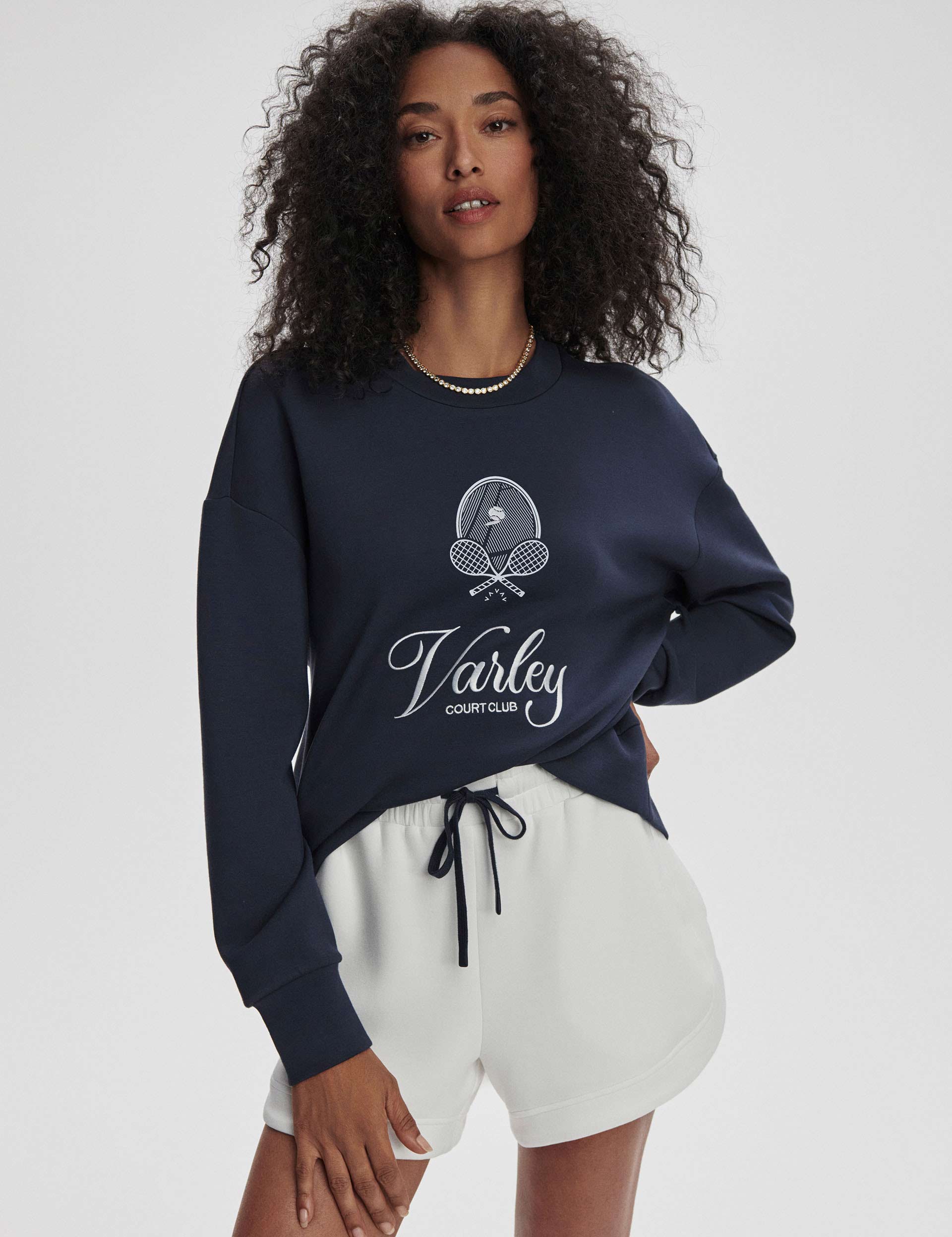 Rasco Namesake Sweatshirt - Navy & White Color Block Pullover for Men & Women | Casual Wear, Gym, Lounge, Street Style Fashion