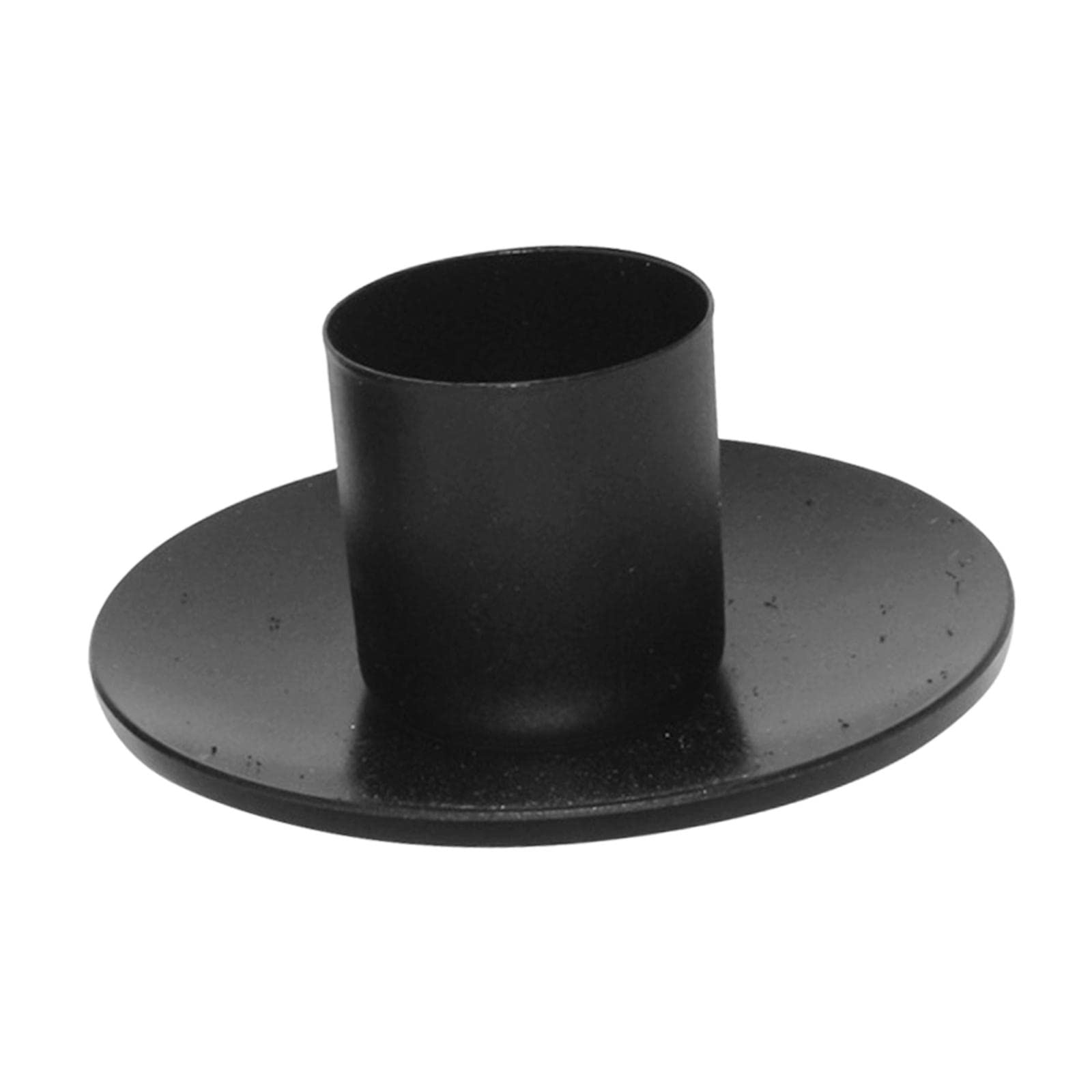 Fenteer Classic Wrought Iron Round Candle Holder - Small Black Table Centerpiece for Wedding, Halloween & Party Decor - Perfect for Mantel, Dining Table & Home Decoration