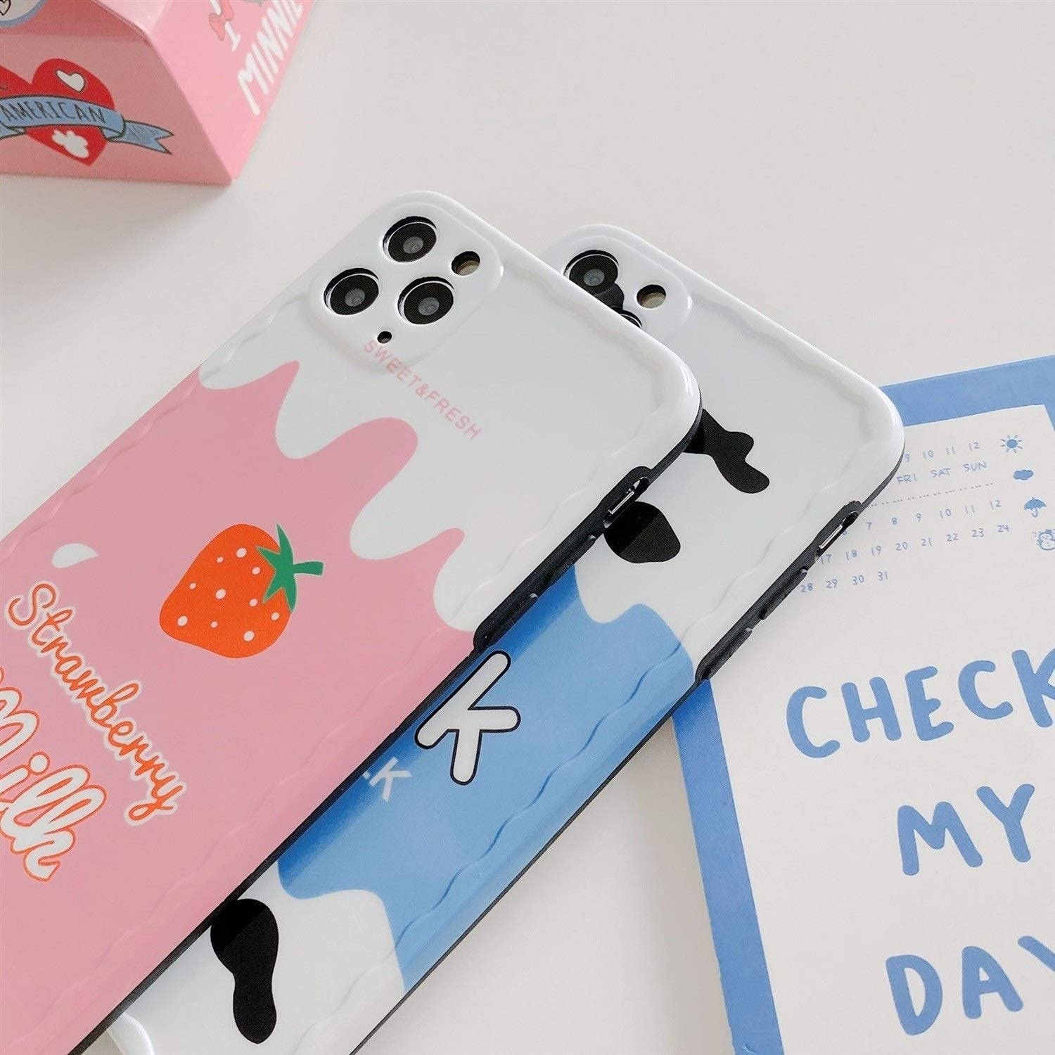 Stylish Strawberry Fruit Design Soft Silicone Phone Case for iPhone XR - Cute Protective Cover for iPhone 11 Pro Max, X, XS Max, 7, 8 Plus - Perfect for Daily Use, School, Work & Travel
