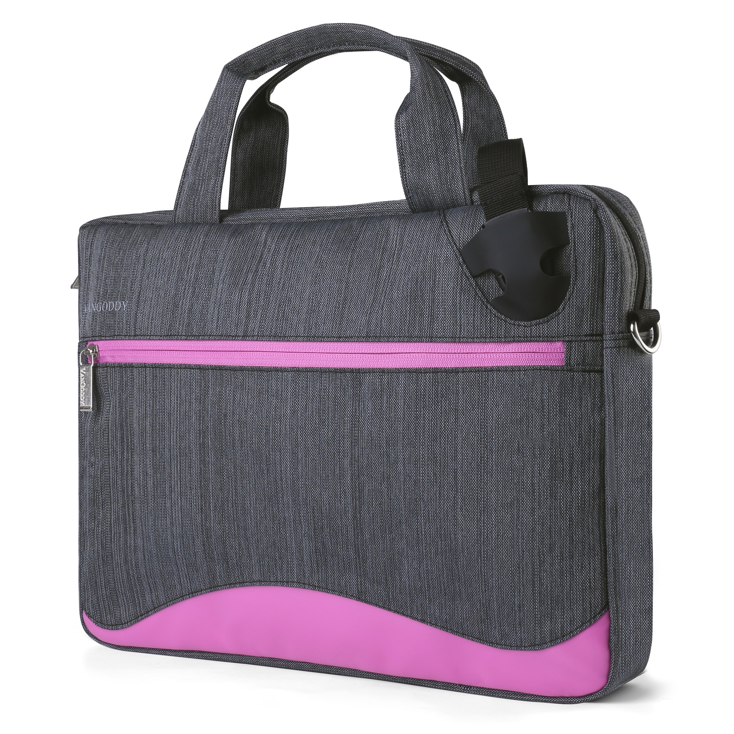 15 Inch Nylon Hybrid Laptop Shoulder Bag for Samsung & Toshiba - Lightweight Durable Computer Case with Adjustable Strap (Magenta) - Perfect for Work, Travel & School Commute