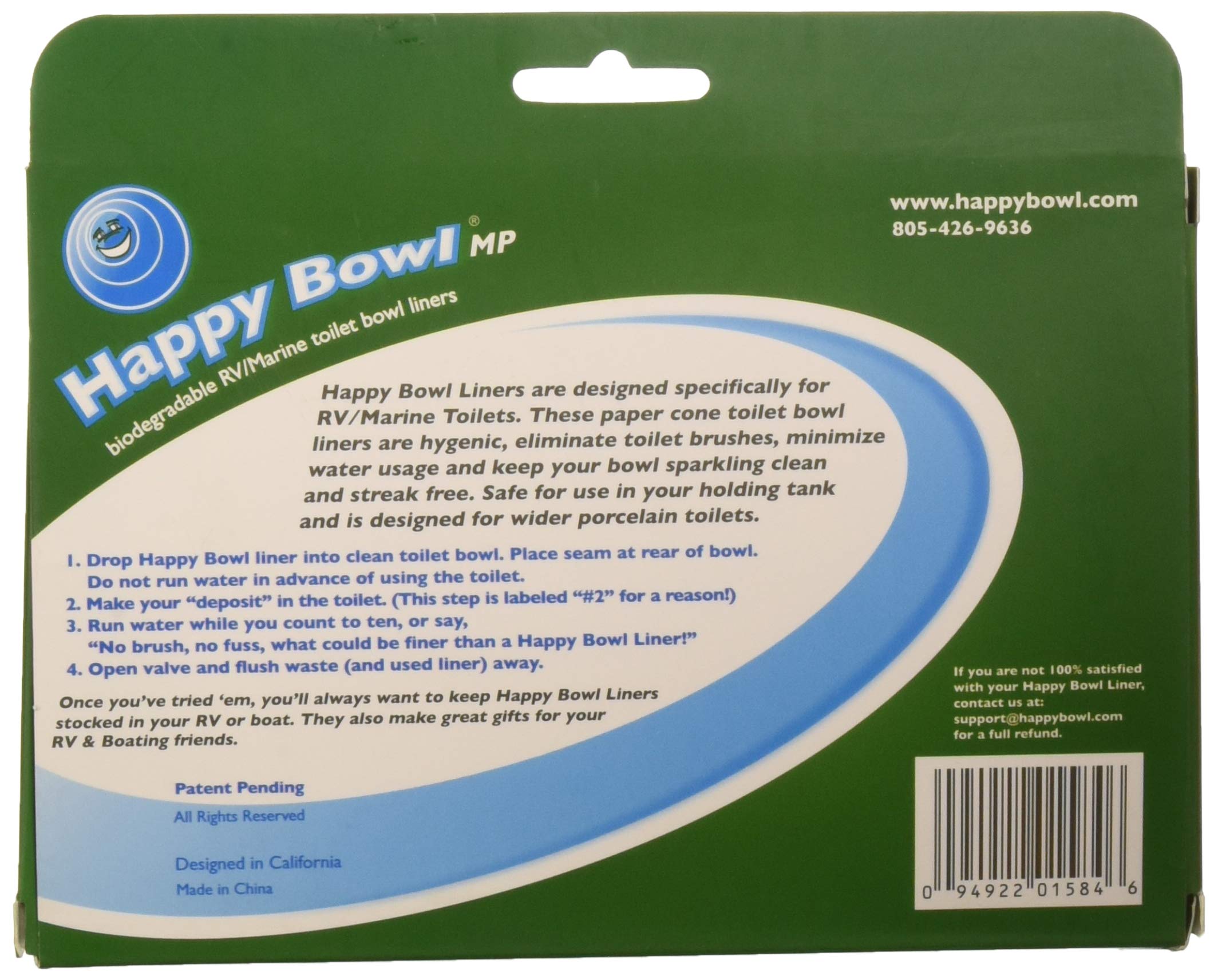 HB1212MP Happy Bowl MP Toilet Line - Durable & Comfortable Toilet Seat for Home & Commercial Use - Perfect for Bathrooms, Restrooms & RVs