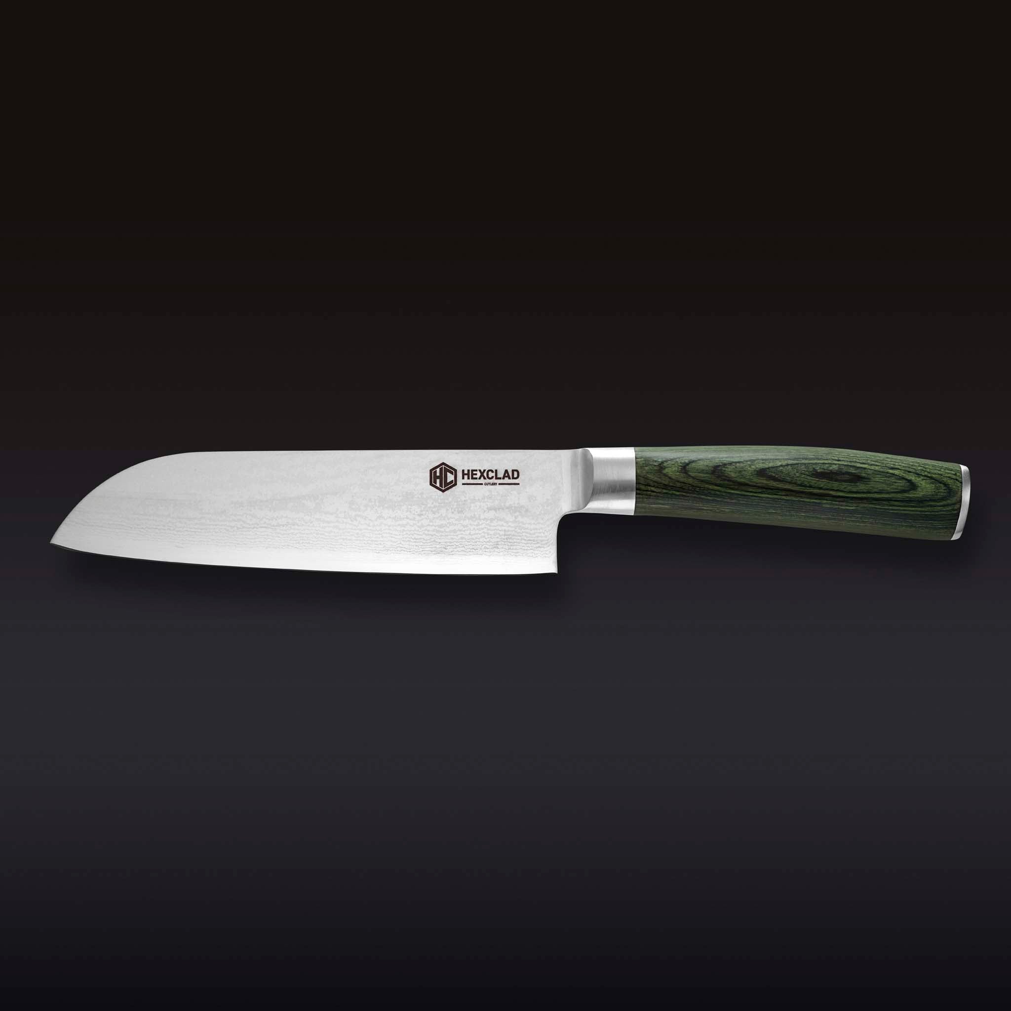 Premium Damascus Steel 18cm Santoku Knife - Japanese Kitchen Chef Knife for Professional Cooking, Slicing, Dicing & Chopping - Perfect for Home Chefs & Culinary Enthusiasts
