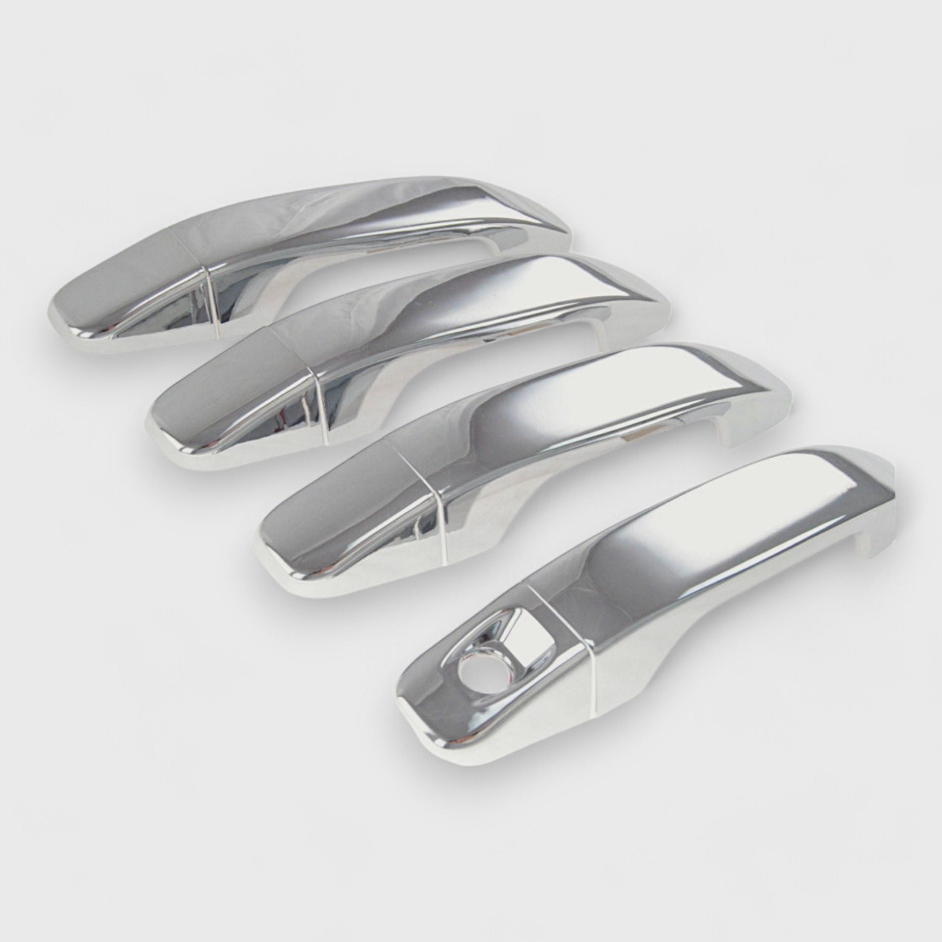 Chrome Door Handle Cover for Cars - No Smart Key Required - Universal Fit DH243 - Protect & Enhance Vehicle Exterior for Daily Commute & Road Trips
