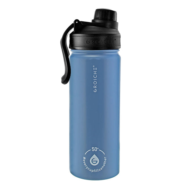GROSCHE Chicago Stainless Steel Tea Infuser Tumbler - 20oz Insulated Travel Mug for Hot & Cold Beverages - Perfect for Office, Gym, and Outdoor Adventures