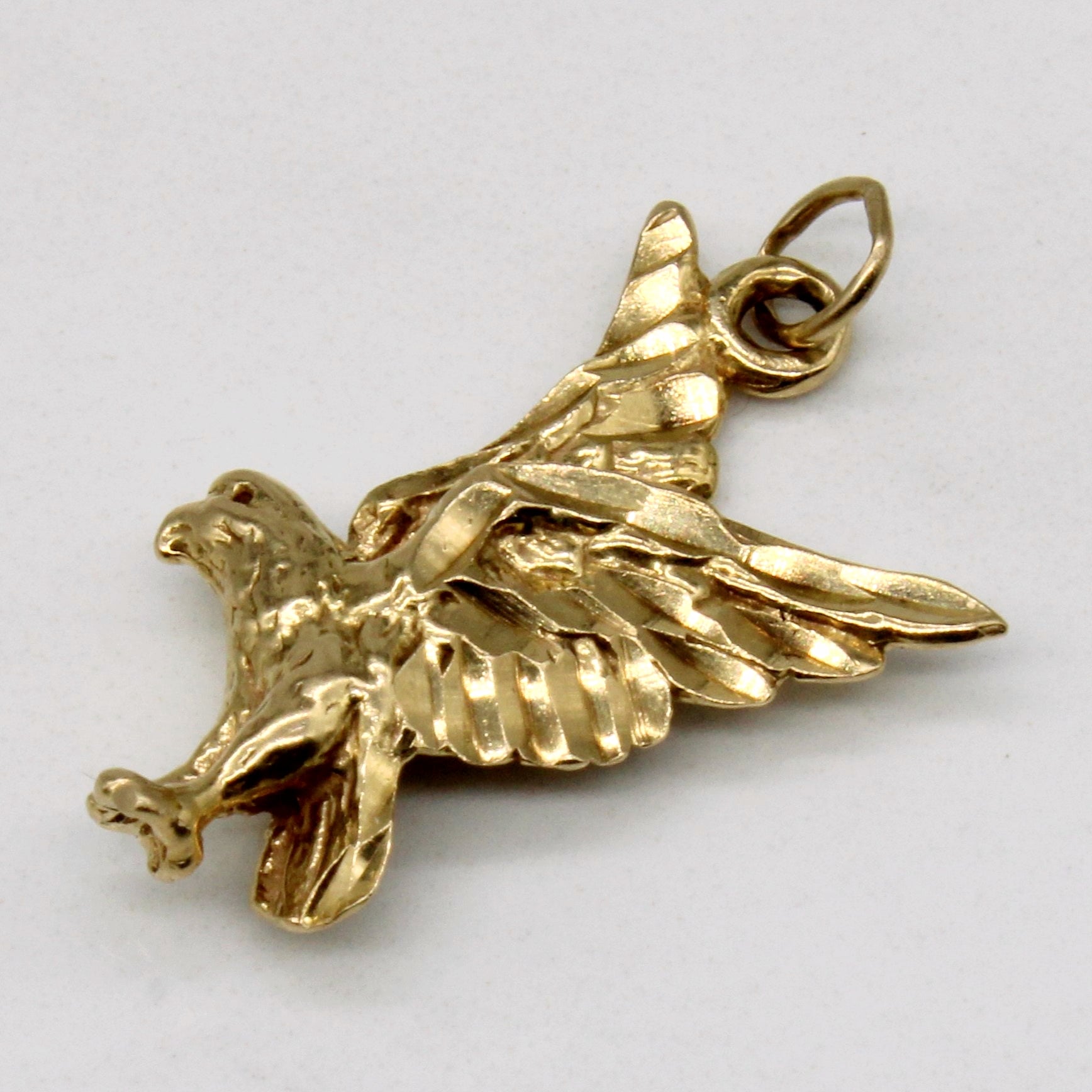 10k Yellow Gold Bird Charm Pendant - Elegant Jewelry for Necklace, Gift for Her - Perfect for Birthdays, Anniversaries & Special Occasions
