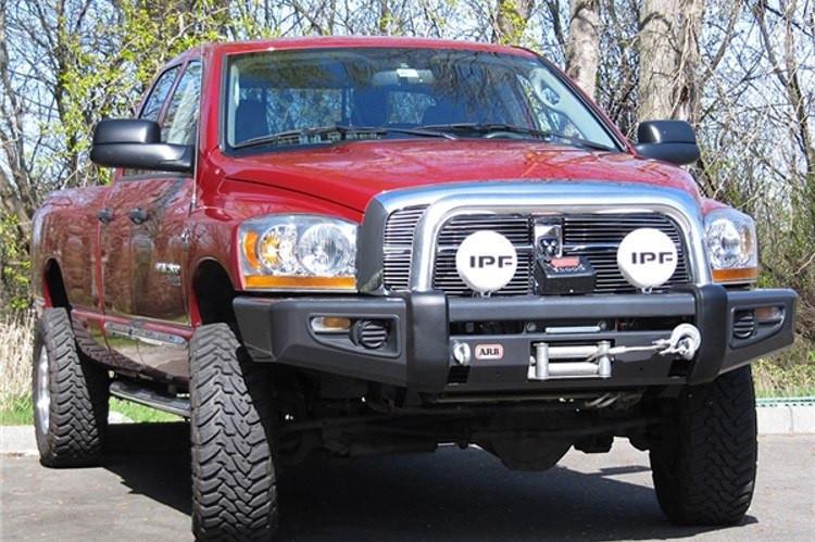 ARB 3952120 Sahara Bar Front Bumper - Winch Ready for 2006-2009 Dodge Ram 2500/3500 | Heavy-Duty Off-Road Protection for Truck Adventures