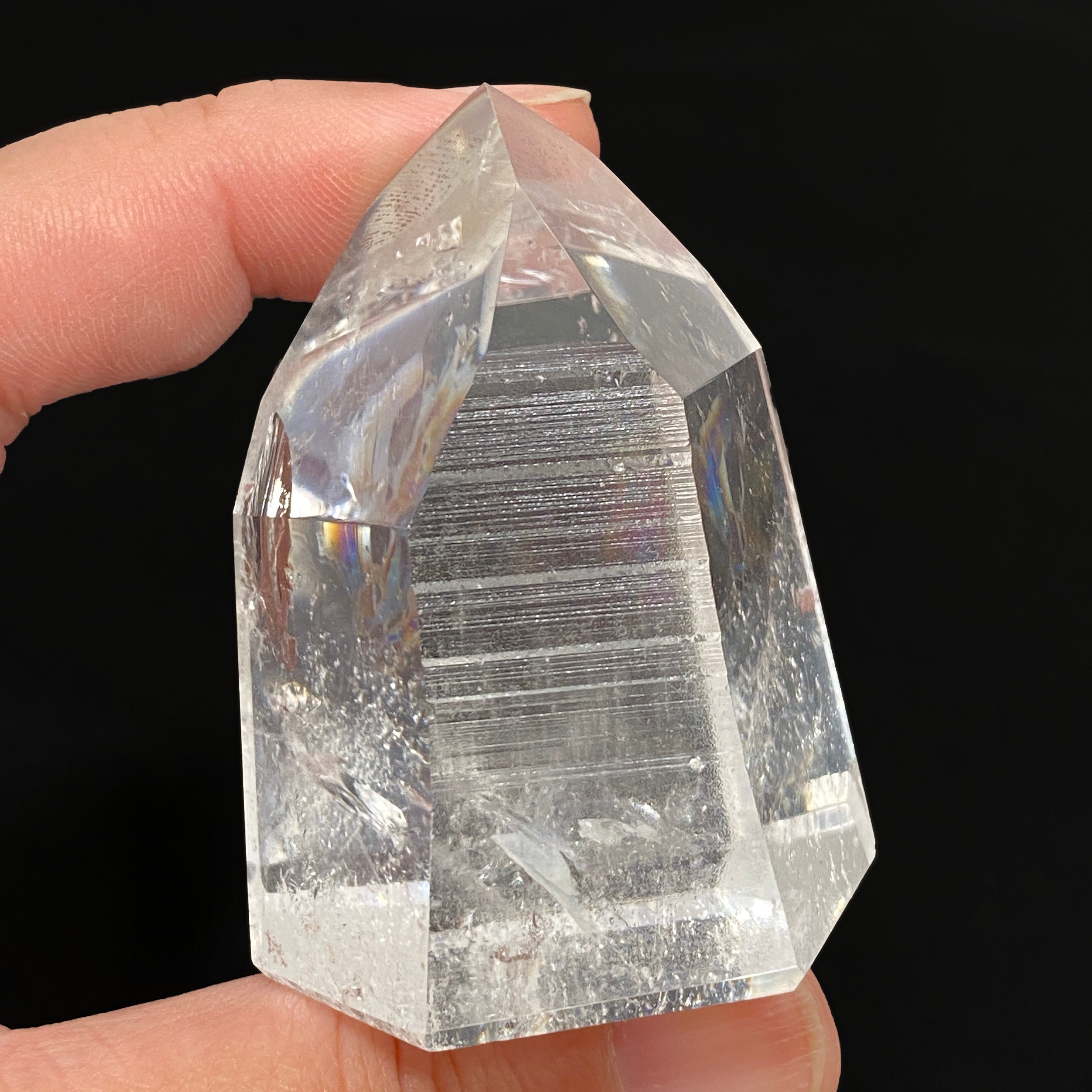 Lemurian Seed Crystal Polished Point - 118g 57x43mm LSQ 22 - Healing Stone for Meditation, Energy Work & Spiritual Growth