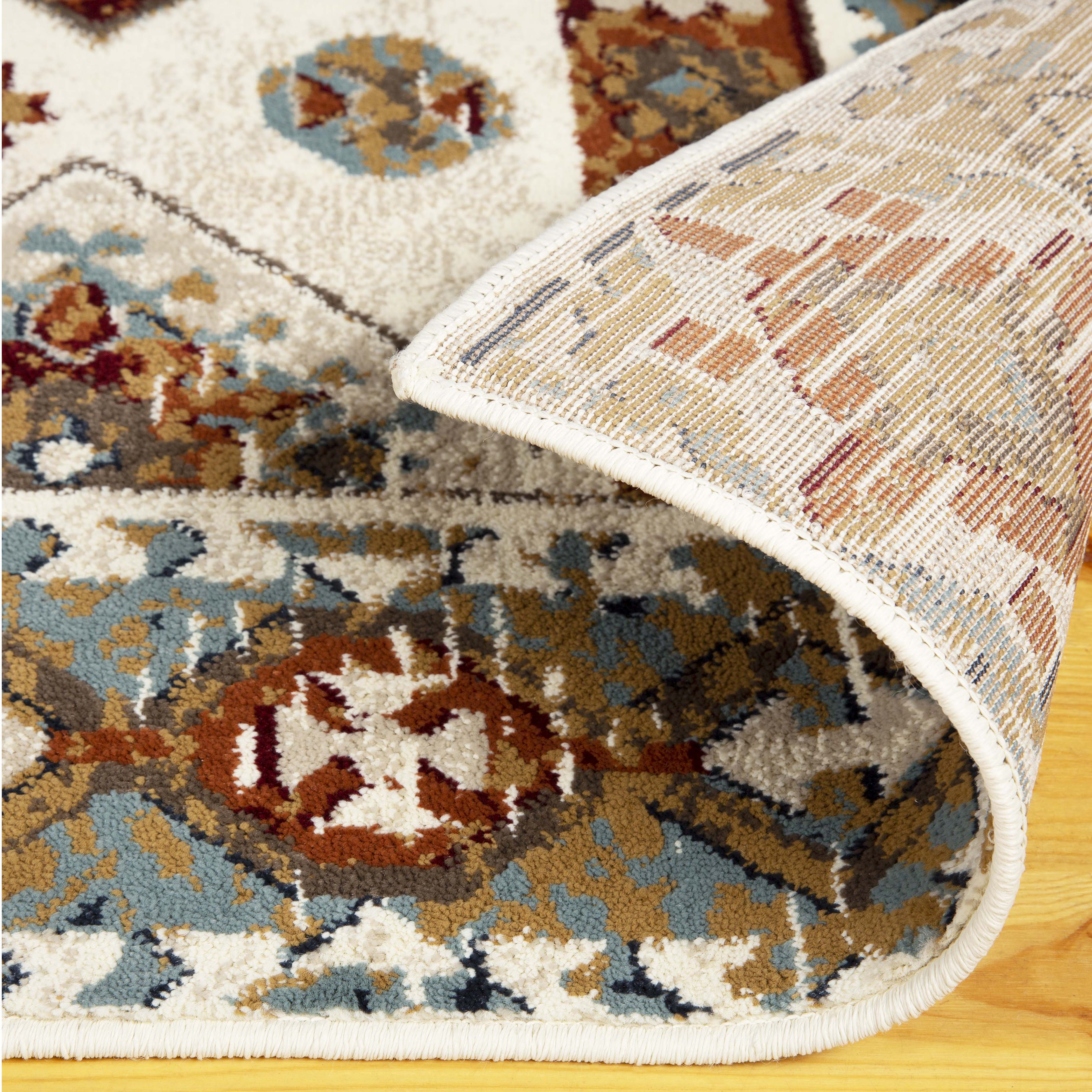 Taimak Aztec Geometric Indoor Sangria Southwestern Area Rug - Southwestern Style Handmade Rug for Living Room, Bedroom, or Dorm Decor