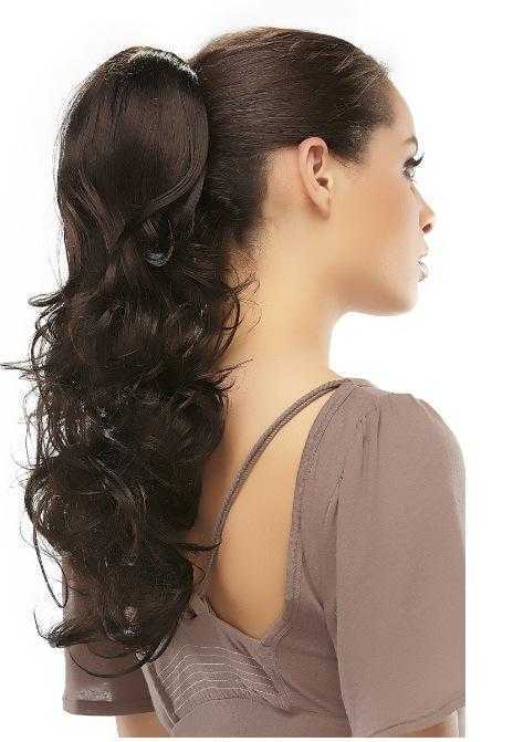 Foxy Ponytail Hairpiece - Clip-in Ponytail Extension for Women - Natural Looking Synthetic Hair - Perfect for Parties, Weddings & Everyday Styling