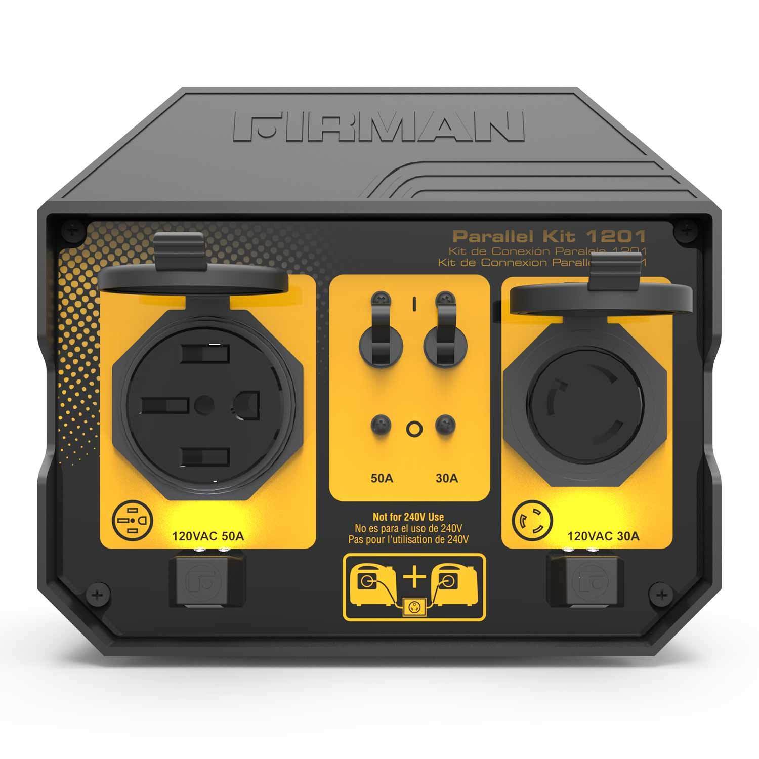 Firman 1201 50 Amp Parallel Kit for Generators - Heavy Duty Power Cord with 50A Connector for RV, Home Backup & Outdoor Power Supply