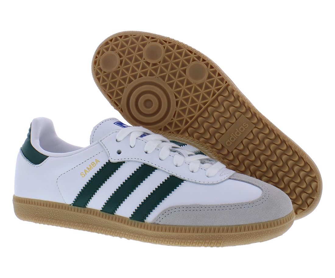 adidas Samba OG Men's Sneakers - Classic White & Black Low-Top Leather Shoes for Casual Wear, Street Style & Everyday Comfort