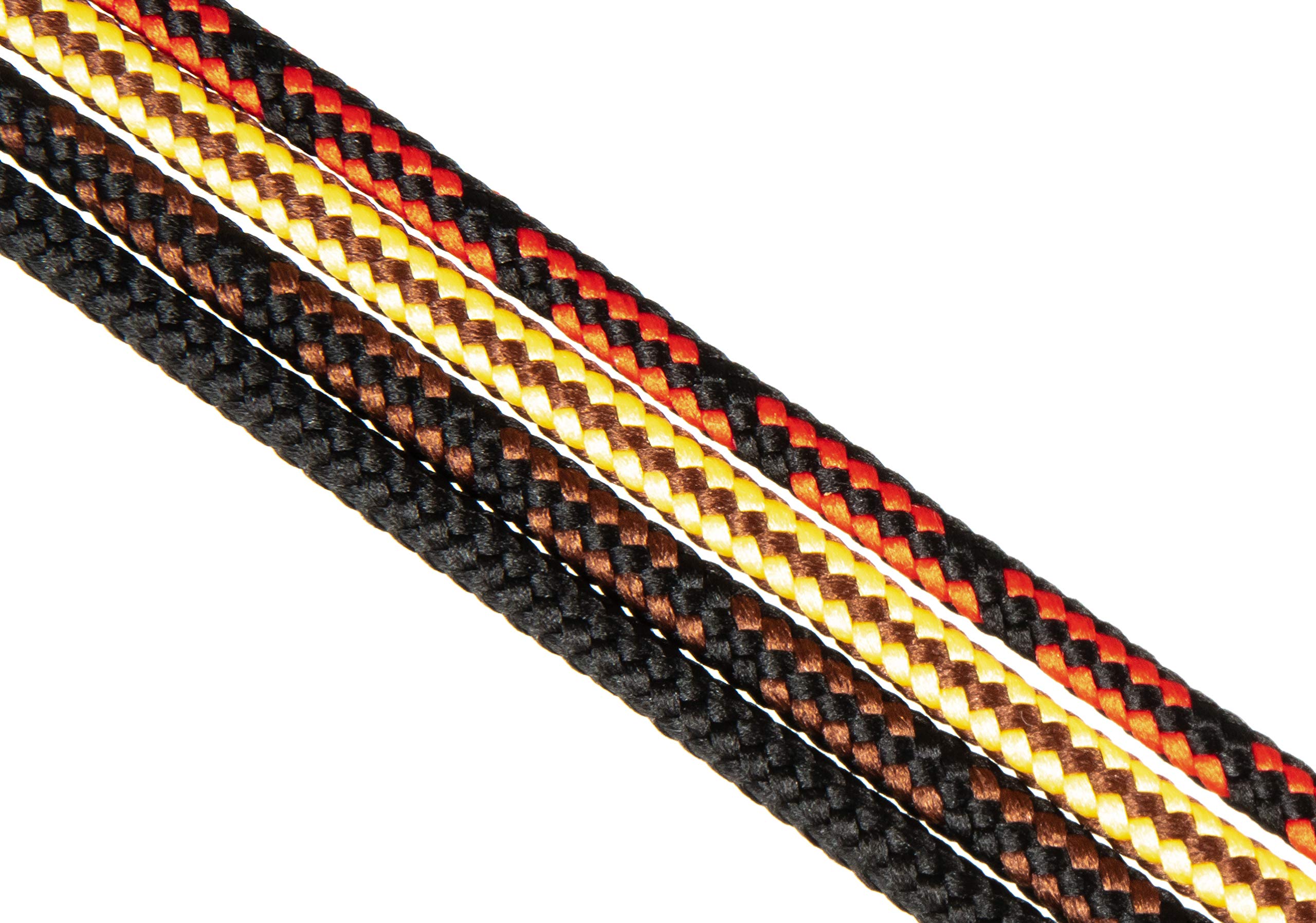 Black Round Work Safety Boot Laces (180 cm / 71 inch) - Heavy Duty Shoelaces for Construction, Hiking & Industrial Work Boots