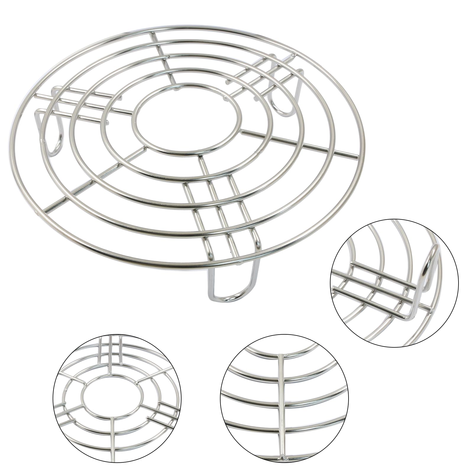 3-Piece Stainless Steel Round Cooling & Baking Racks Set (9.25