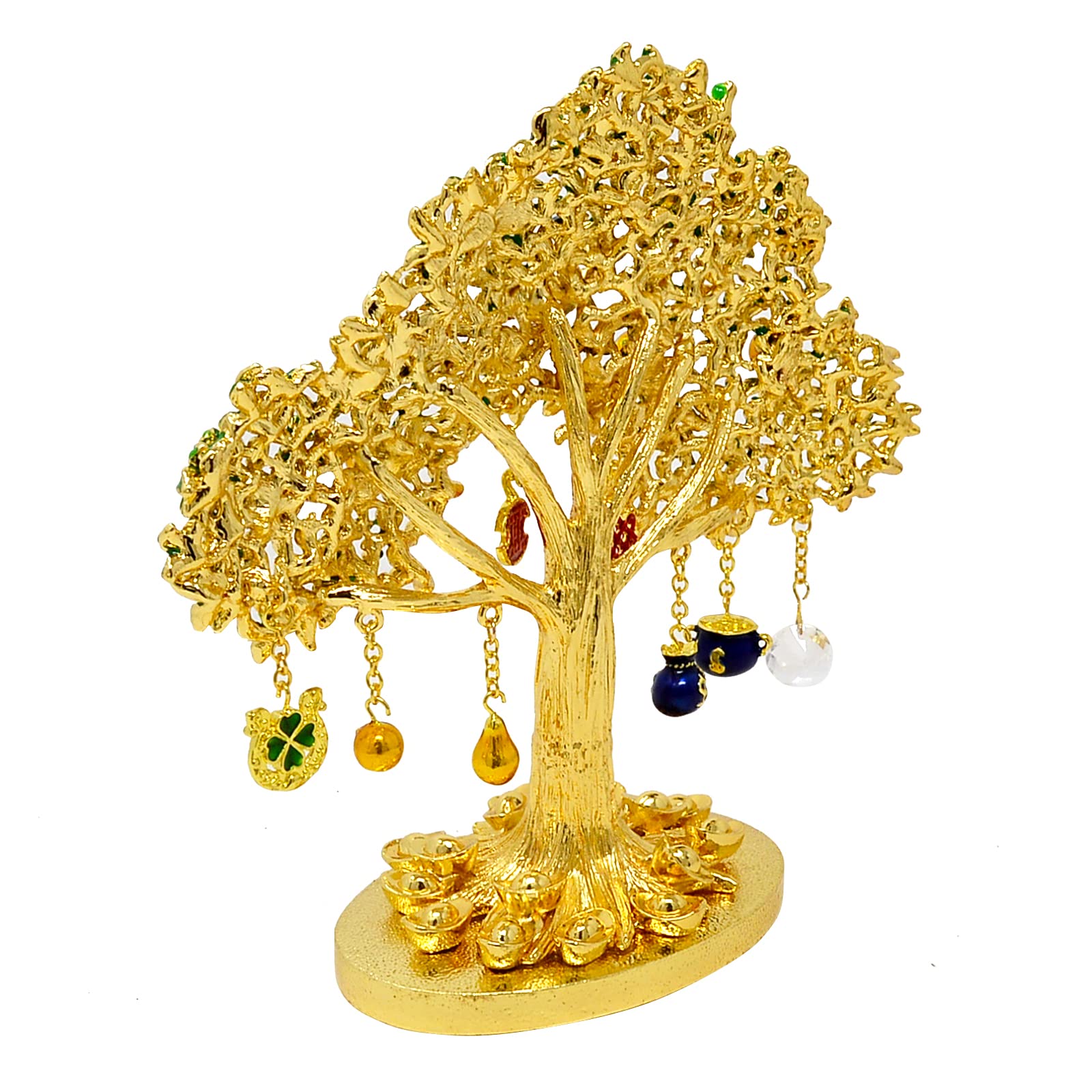 Feng Shui Money Tree for Wealth & Prosperity - Home & Office Decor Ornament W5034 | Perfect for Desk Decor, Housewarming Gift & Positive Energy