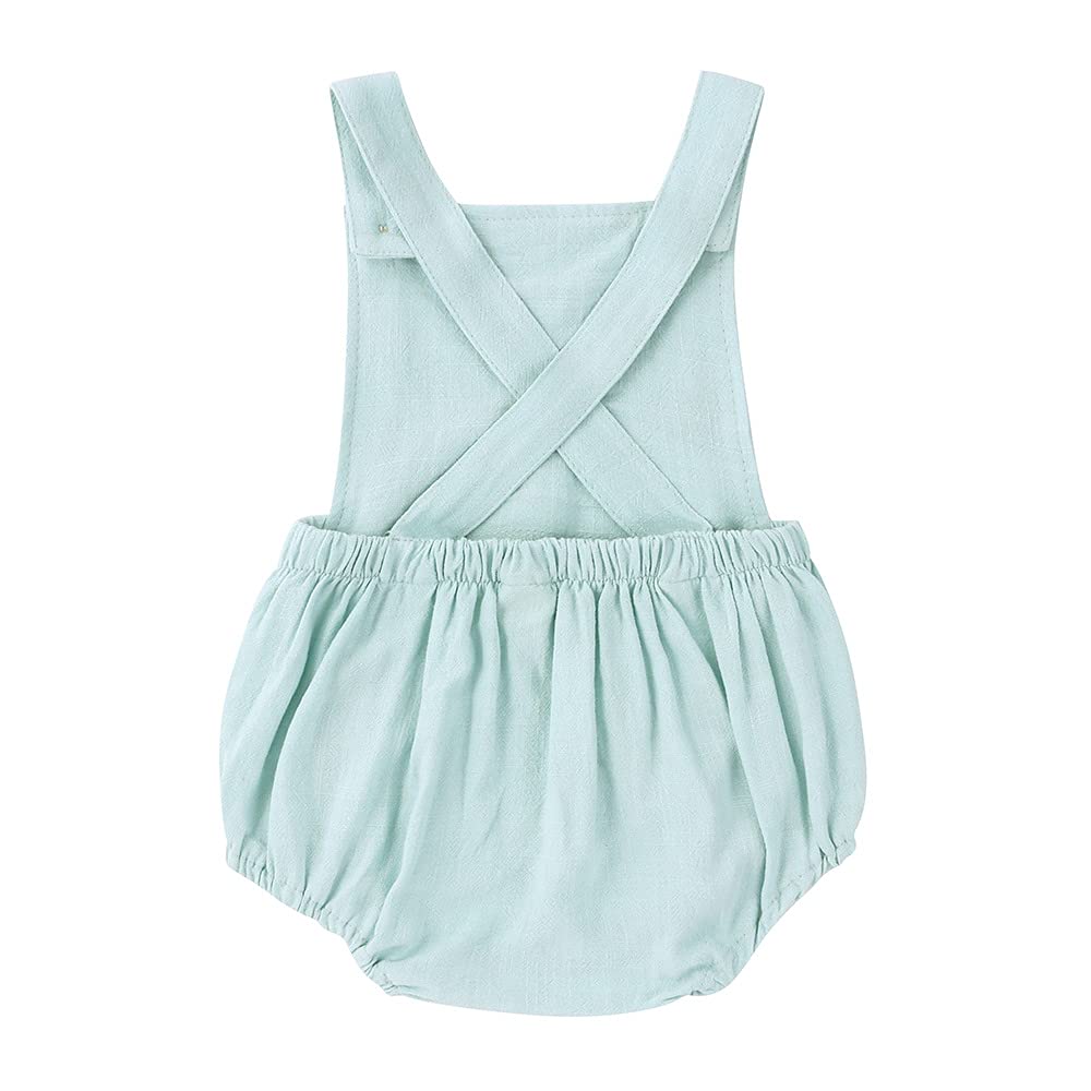 DCUTERQ Baby Romper - Solid Color Sleeveless Jumpsuit with Button Closure for Girls & Boys | Perfect Summer Outfit for Playdates & Beach Trips