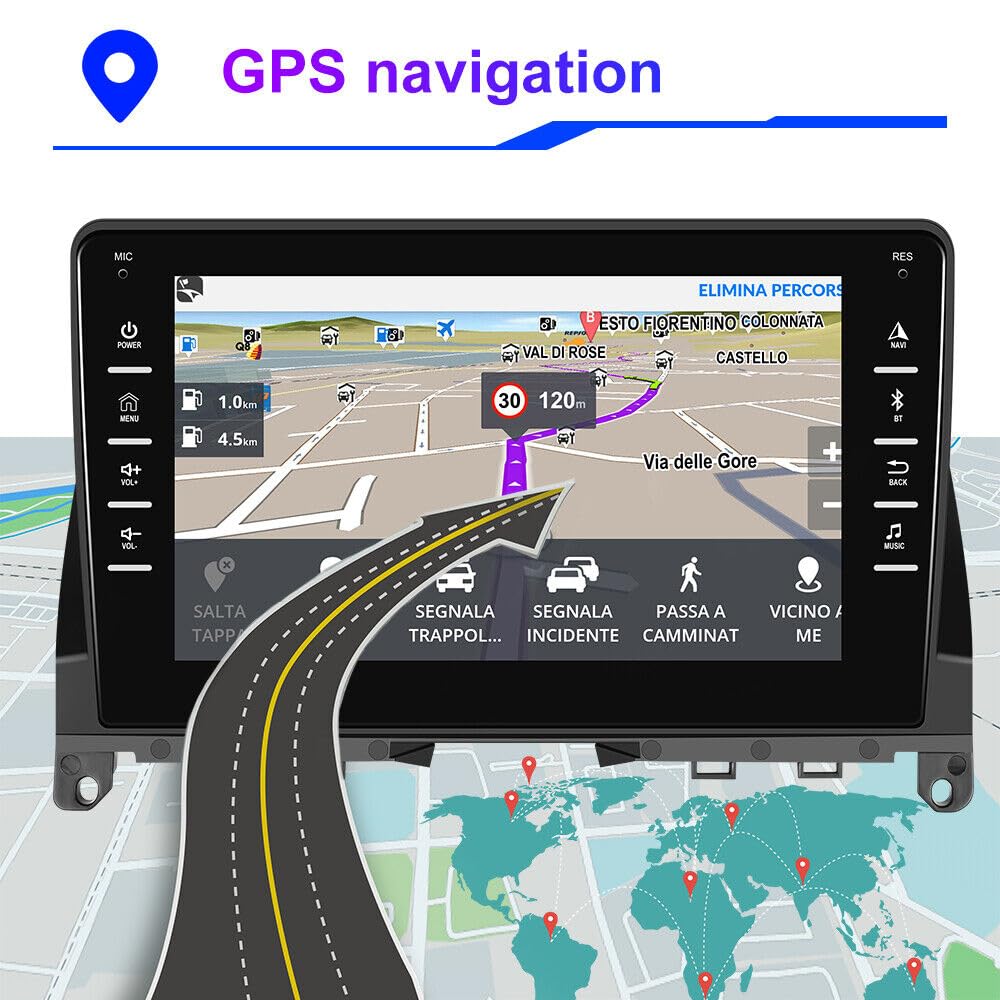 **8 Inch Android 13.0 Car Stereo for Mercedes-Benz W204 (2006-2011) – Touch Screen GPS Navigation, Bluetooth, Backup Camera, 2GB RAM + 32GB ROM – Perfect for Upgrading Your Car Audio System**    *(Use Case: Enjoy seamless navigation, hands-free calls, and high-quality music playback while driving your Mercedes-Benz W204 with this advanced Android car stereo.)*