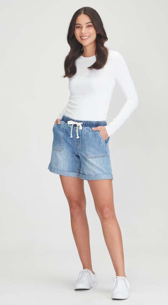 Stylish Blue Shorts for Women | Comfortable & Trendy Summer Shorts | Perfect for Casual Wear, Beach, Gym & Outdoor Activities