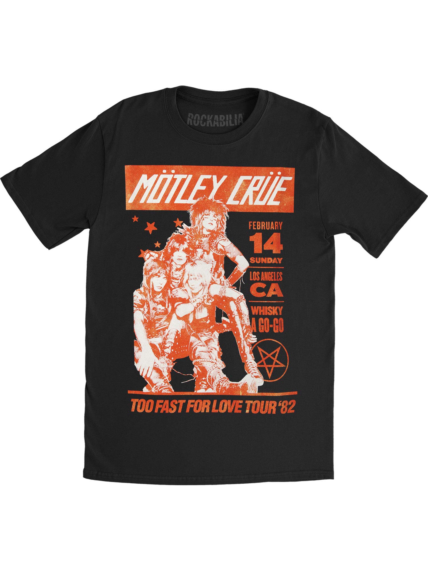 Motley Crue Vintage Whiskey A Go Go Slim Fit Men's T-Shirt - Black | Rock Band Tee for Concerts, Parties & Casual Wear