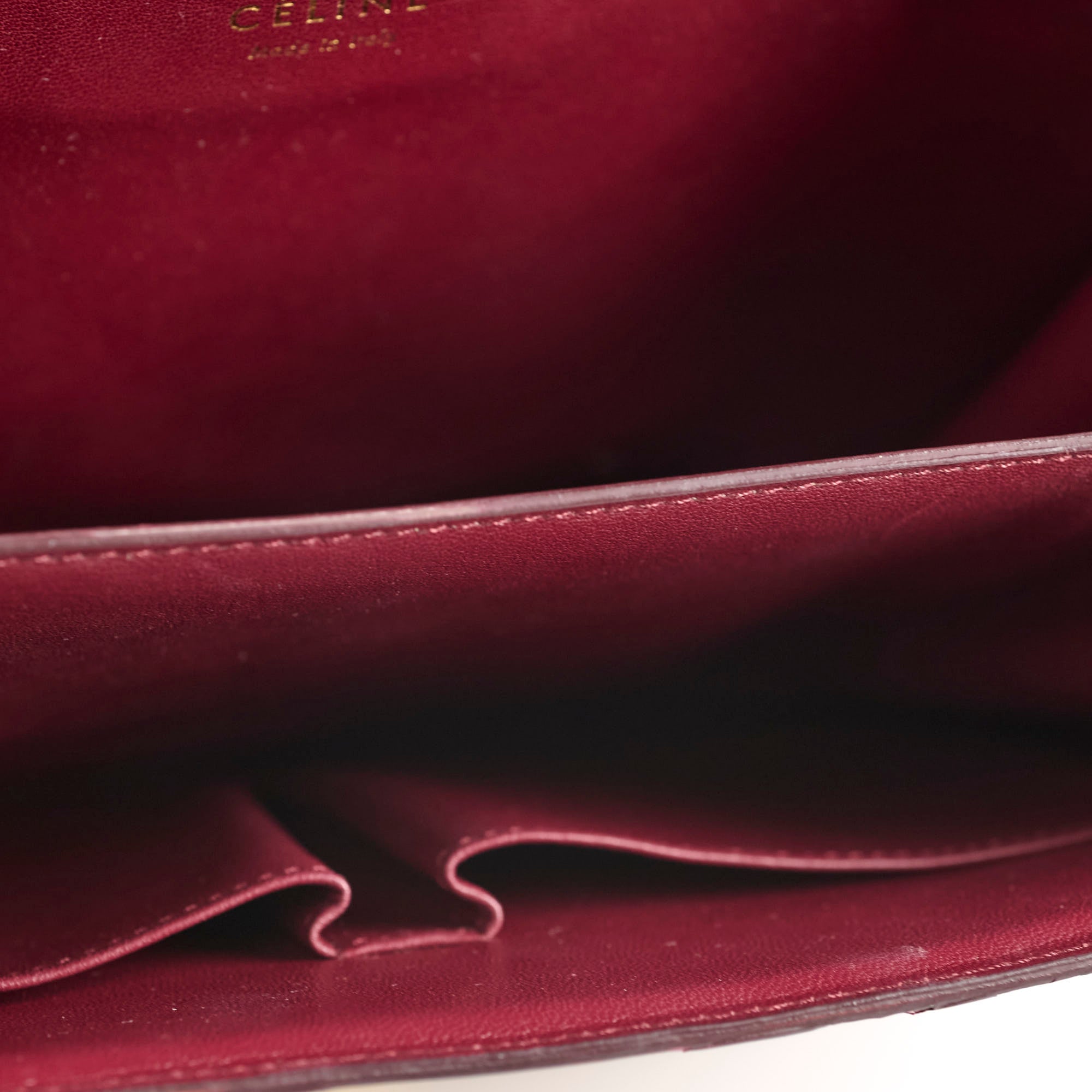 Celine Python Medium Classic Box Bag in Burgundy - Luxury Crossbody Purse for Women, Perfect for Work, Evening & Special Occasions