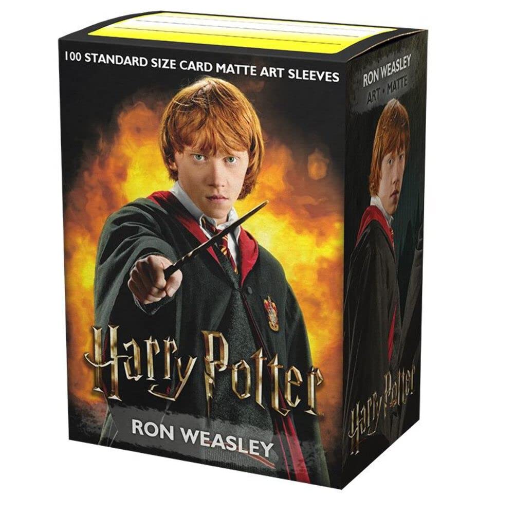 Dragon Shield Matte Art Sleeves - 100 Count for Magic The Gathering, Pokémon, and Harry Potter Cards - Premium MGT Card Protectors - Perfect for Collectible Card Games (CCG) and TCG Tournaments - Featuring Exclusive Ron Weasley Design