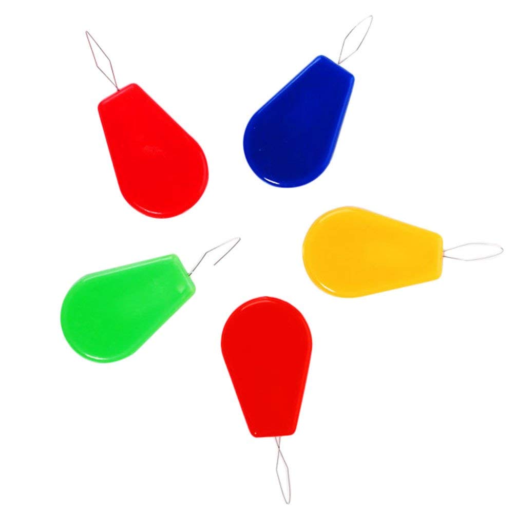 UKD Pulabo DIY Needle Threader - Reusable Plastic Stitch Wire Threading Tool for Sewing (Pack of 10) - Perfect for Hand Embroidery, Quilting & Crafting Projects