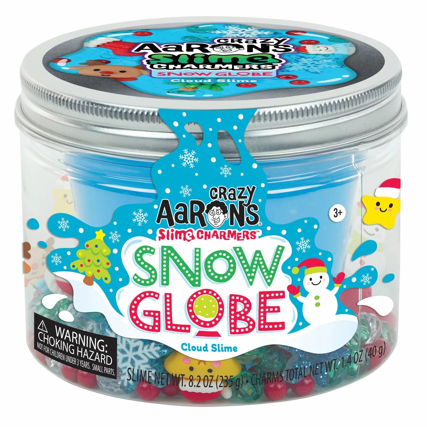 Crazy Aaron's Thinking Putty Slime Charmers Snow Globe - Sensory Stress Relief Putty for Kids & Adults - Fun Fidget Toy for Anxiety Relief, Office Desk & Classroom Use