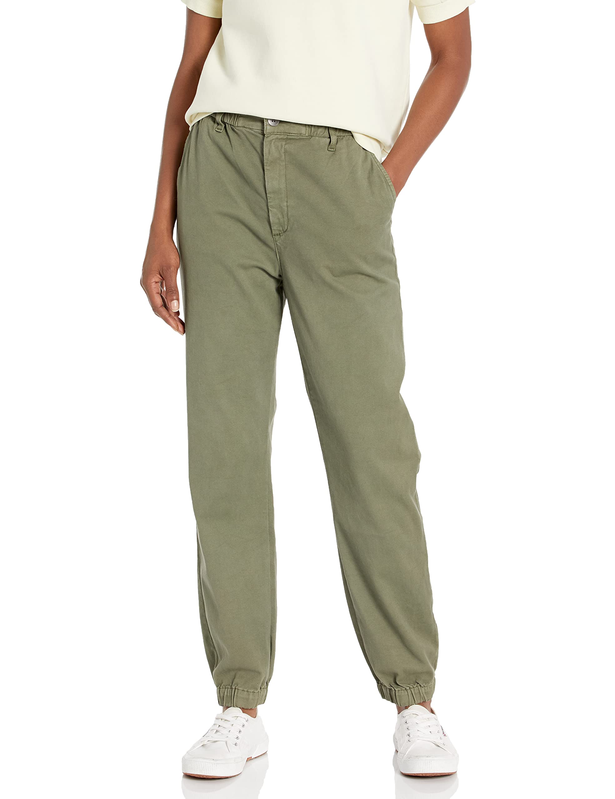 AG Adriano Goldschmied Women's Caden Joggers - Soft High Waisted Lounge Pants for Yoga, Running & Casual Wear