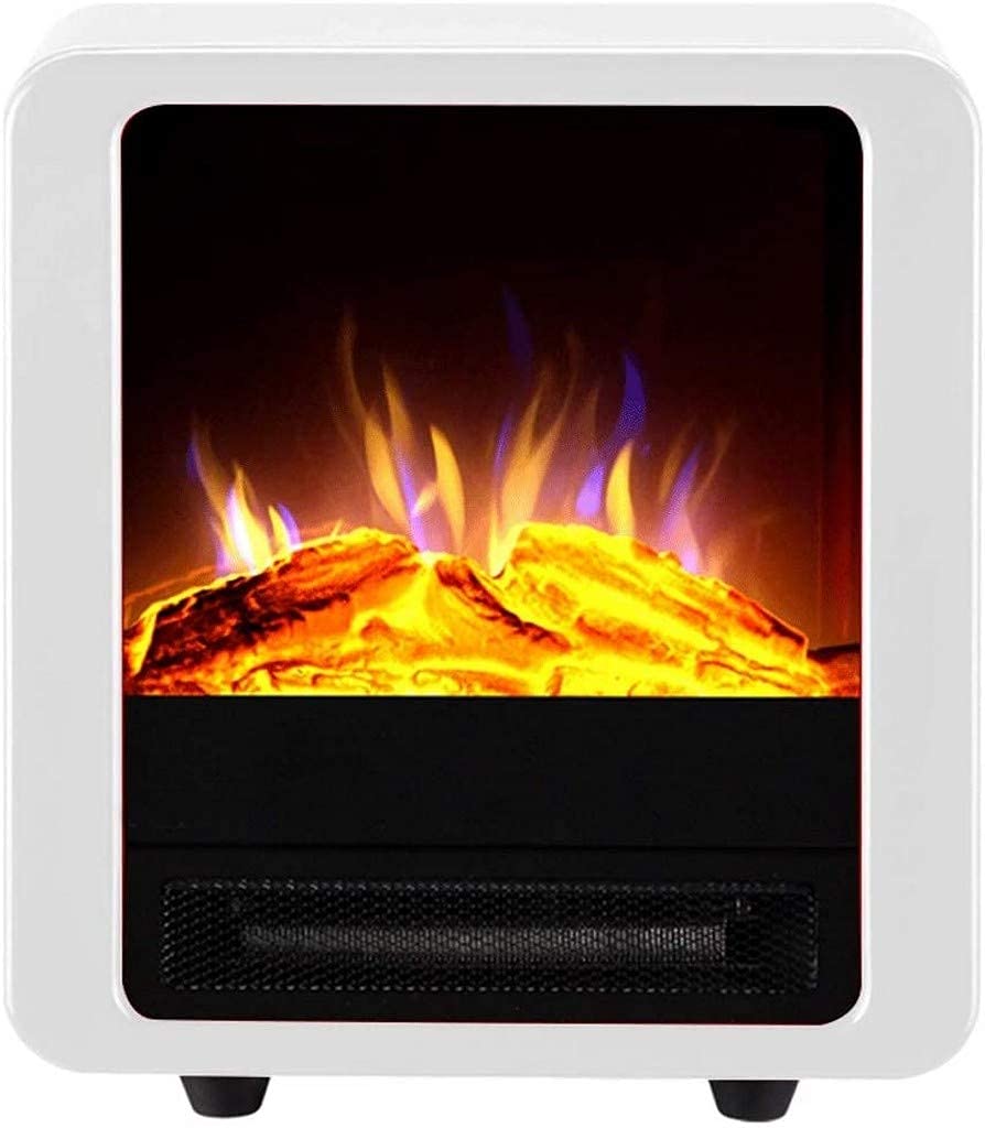900W/1800W Freestanding Electric Fireplace Heater with Realistic Flame Effect - Overheat Protection - Perfect for Living Room, Bedroom & Office Warmth