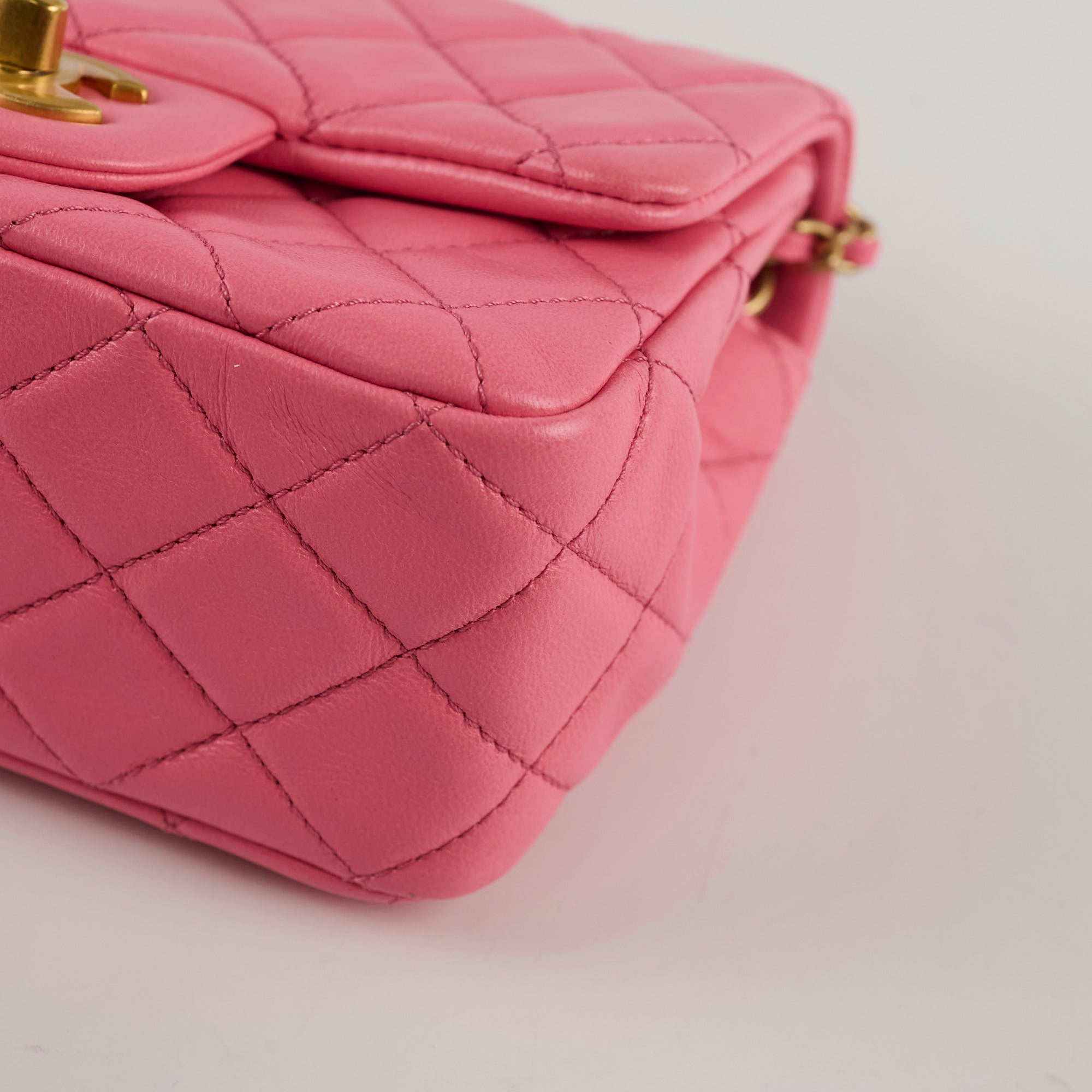Chanel Mini Square Pearl Crush Bag - Luxury Quilted Crossbody Purse for Women | Perfect for Parties, Date Nights & Special Occasions