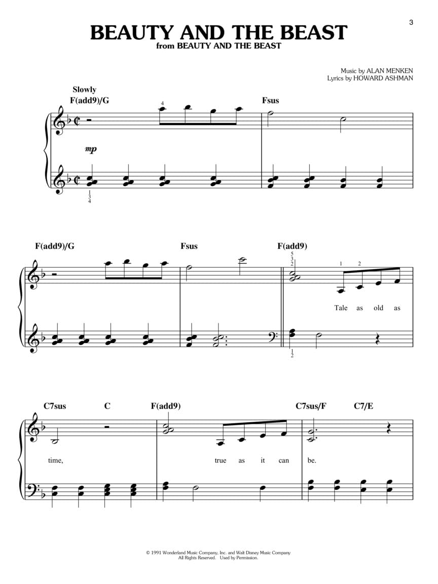 Disney Easy Piano Songbook - 60 Classic Disney Movie Songs with Sheet Music & Lyrics | Beginner-Friendly Piano Book for Kids & Adults | Perfect for Lessons, Practice & Family Fun