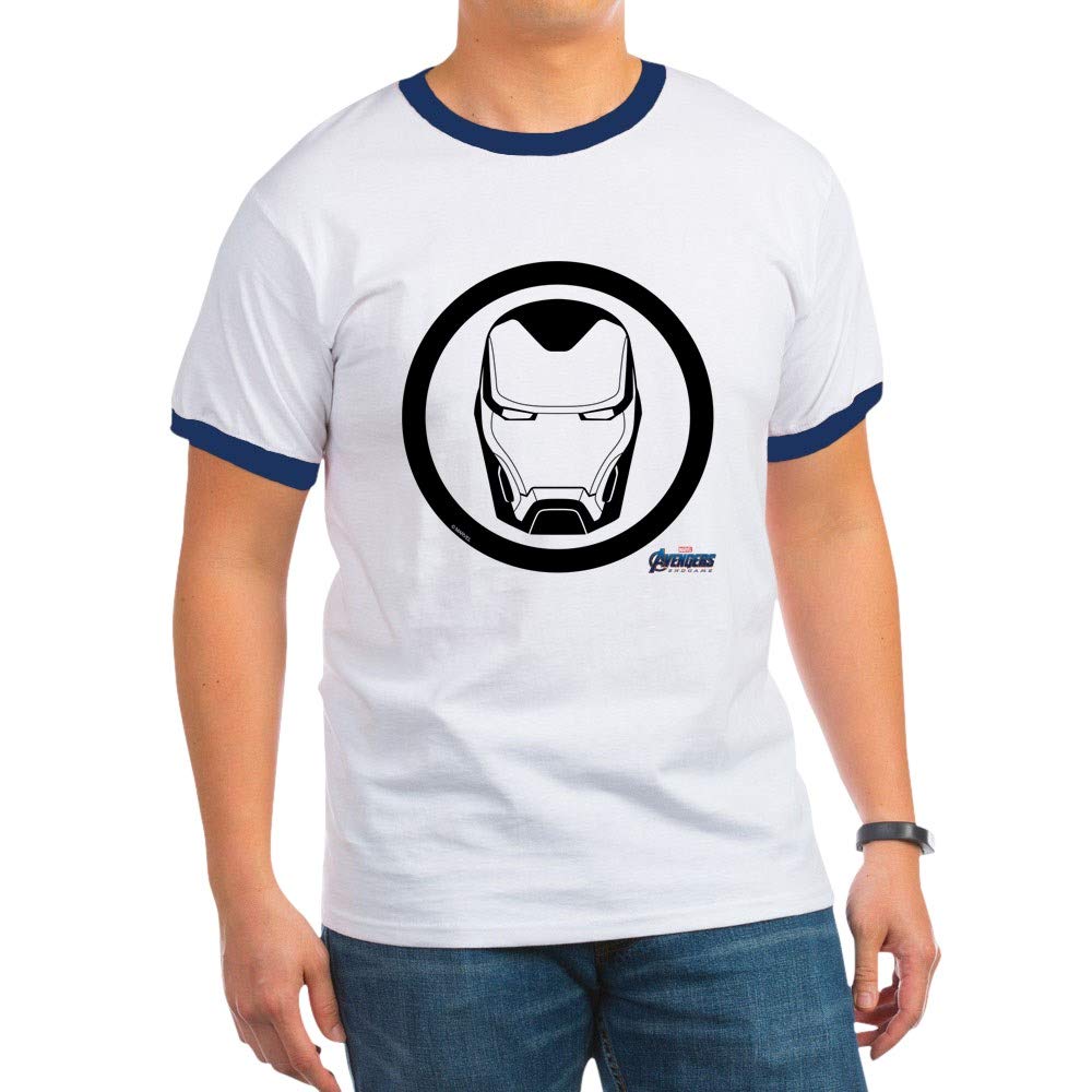 Iron Man Logo Ringer T-Shirt - Marvel Superhero Graphic Tee for Men & Women | Perfect for Cosplay, Comic Con & Casual Wear
