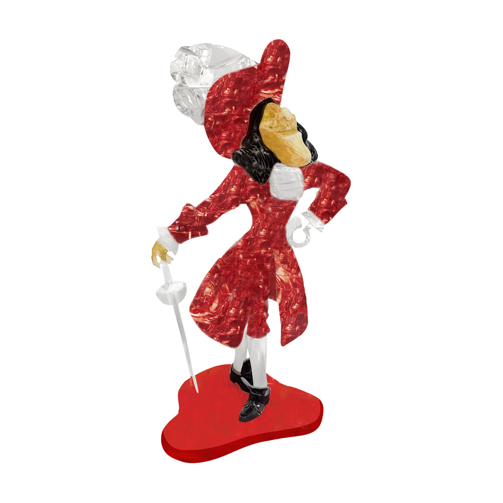 BePuzzled Disney Captain Hook 3D Crystal Puzzle - 39 Piece Brain Teaser for Adults & Kids | Fun Educational Toy for Family Game Night & Disney Fans Collection