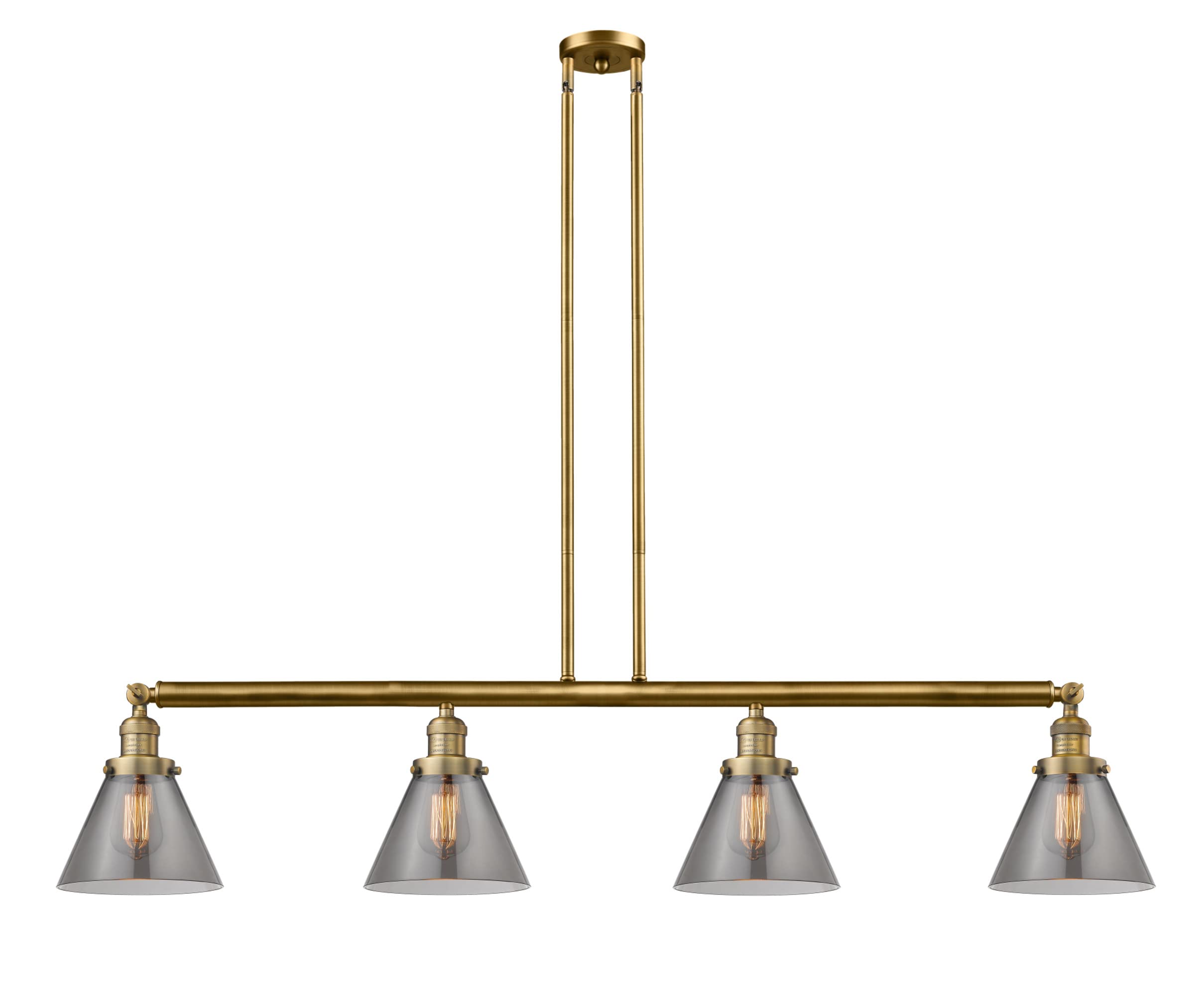 214-Piece G41 Large Cone 3-Light Island Pendant Light in Polished Chrome - Perfect for Kitchen Islands, Dining Rooms, and Modern Home Lighting