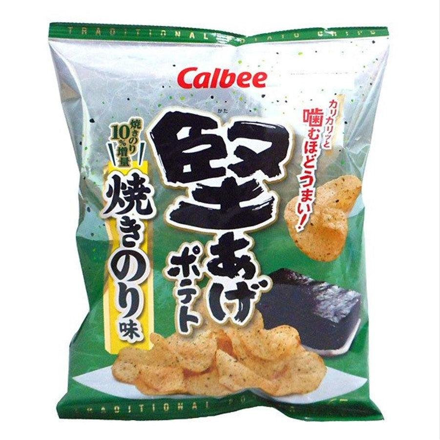 Calbee Kataage Nori Seaweed Crispy Potato Chips 65g (Pack of 12) | Japanese Snacks, Asian Grocery | Perfect for Parties, Movie Nights & Lunchbox Treats