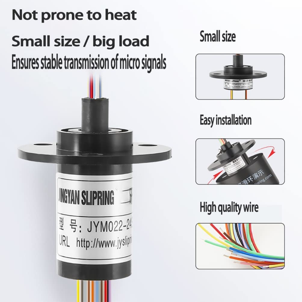 High-Quality 3-Wire 10A 22mm Diameter Slip Ring Connector for Motors & Rotating Electrical Devices | Durable Rotary Electrical Contact Solution for Robotics, Wind Turbines & Industrial Equipment