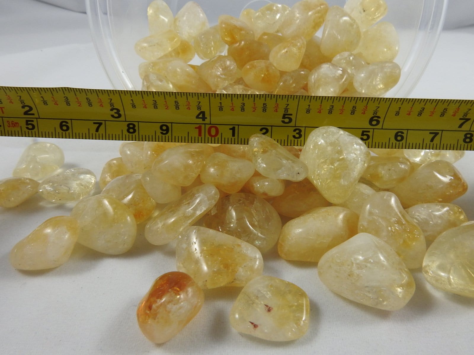 Natural Citrine Tumbled Stones (3-Piece Set) - Healing Crystals for Meditation, Chakra Balancing & Home Decor
