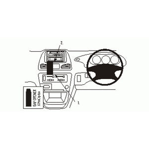 ClicOn No Holes Angled Dash Mount for Toyota Town ACE (2003-2006) - Secure Phone Holder for Hands-Free Navigation & Driving Safety