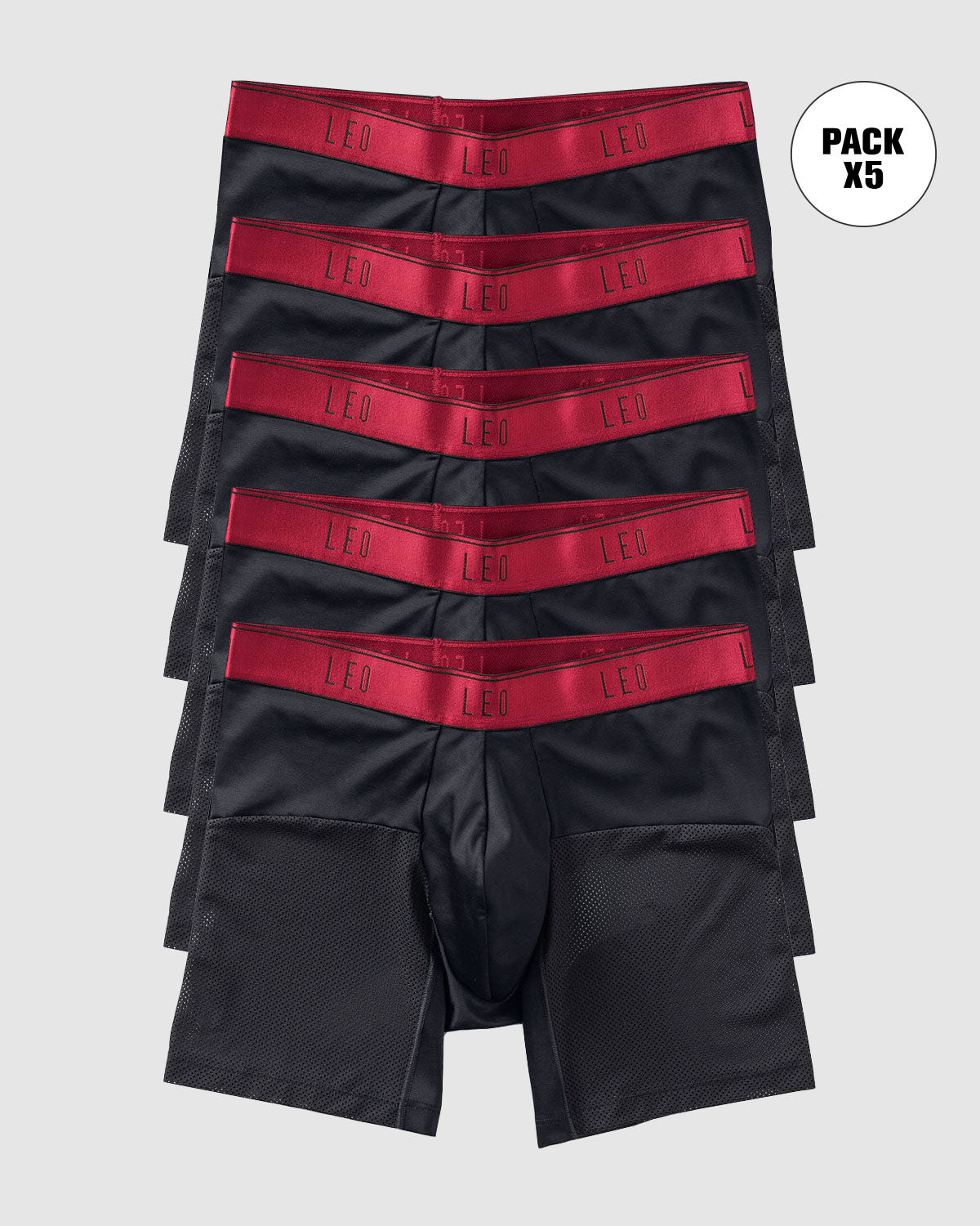 B15 Black With Red Elastic