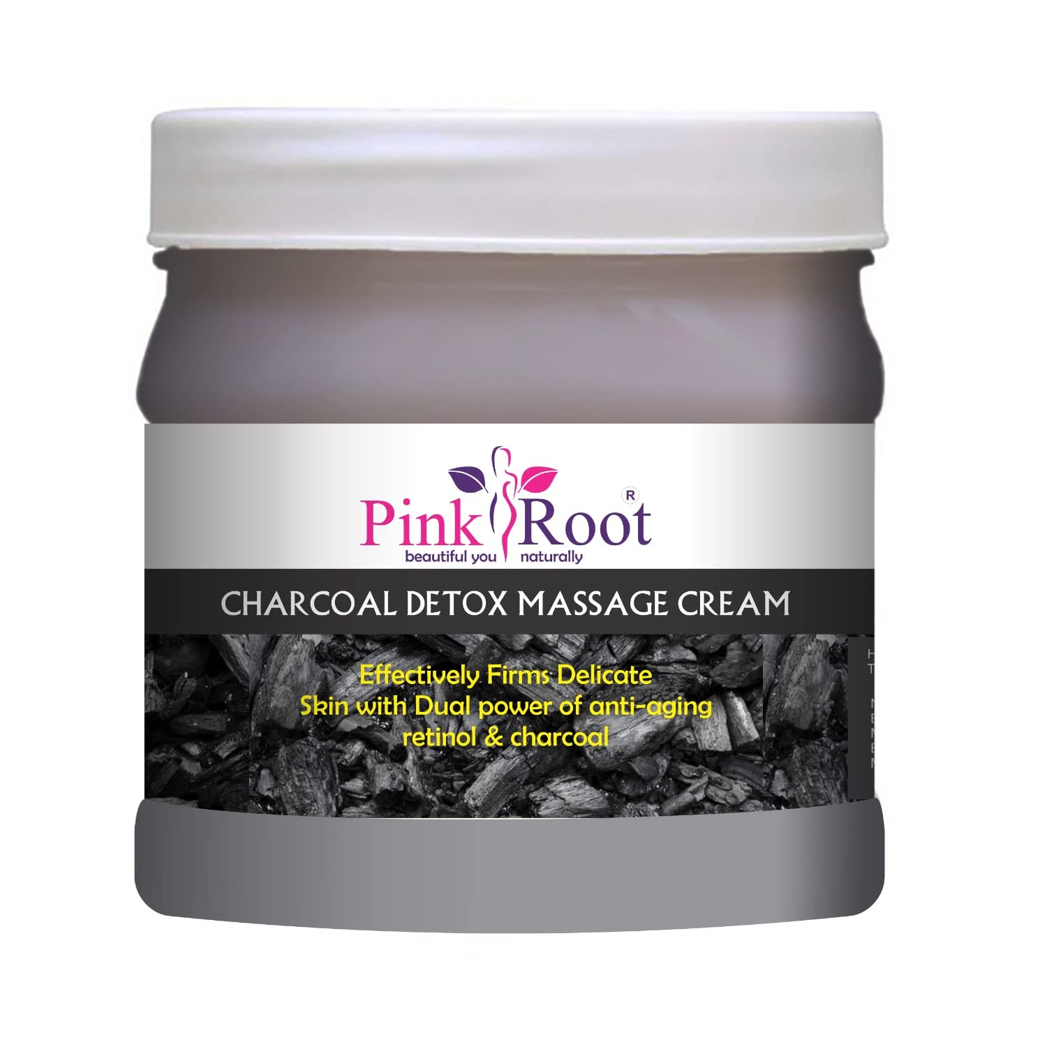 Pink Root Charcoal Cream 500g with Garlic Hair Mask 500g - Natural Hair Growth Treatment for Dry, Damaged Hair | Deep Conditioning & Scalp Care for Women & Men | Home Hair Spa Solution