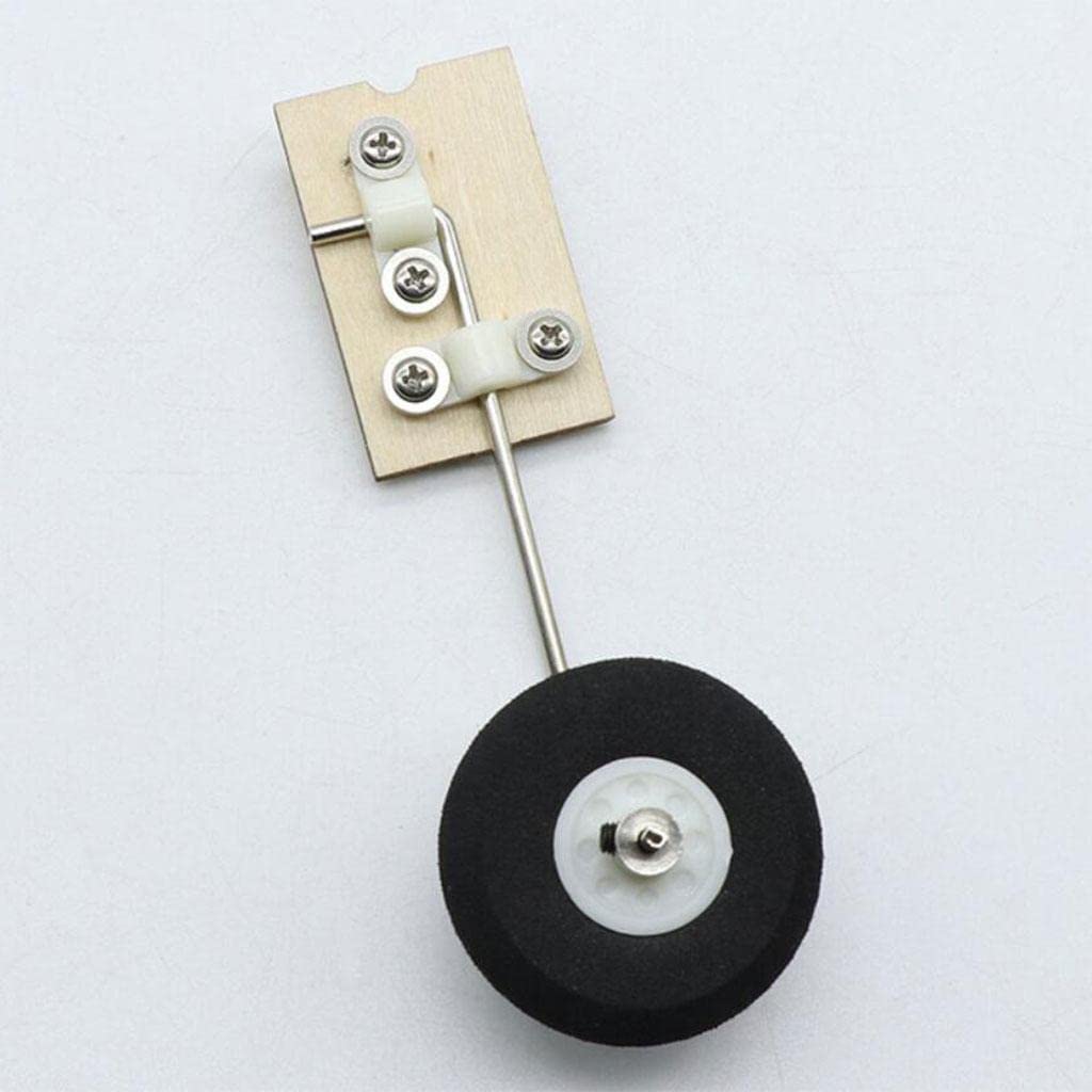 SU27 RC Plane Landing Gear - Durable KT Board DIY Steering Wheel Replacement Parts for RC Fixed Wing Aircraft - Perfect for Hobbyists, Craft Enthusiasts & RC Plane Repair (Ideal for Outdoor Flying & DIY Projects)