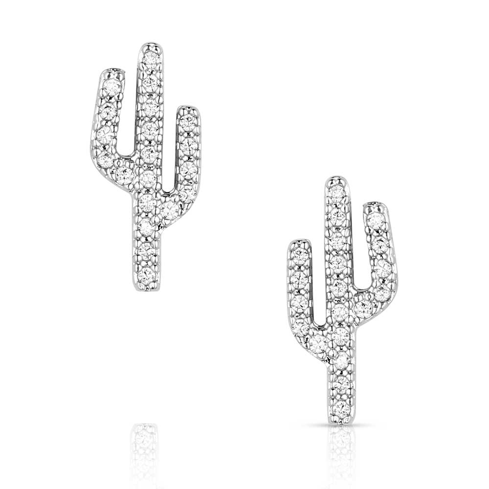 Sparkling Saguaro Earrings - Handmade Cactus Stud Earrings for Women | Dainty Desert Jewelry | Perfect for Boho Fashion, Southwest Style & Everyday Wear