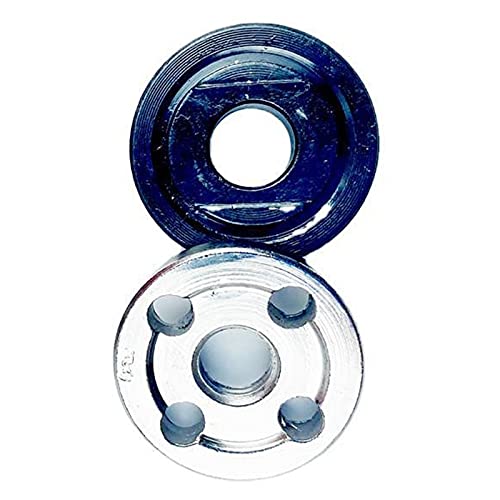 2-Piece Angle Grinder Lock Nut Set with Inner & Outer Flange - M7DA Metal Pressure Plate for Type 100 Polishing Machine - Perfect for Metalworking, Woodworking & DIY Projects