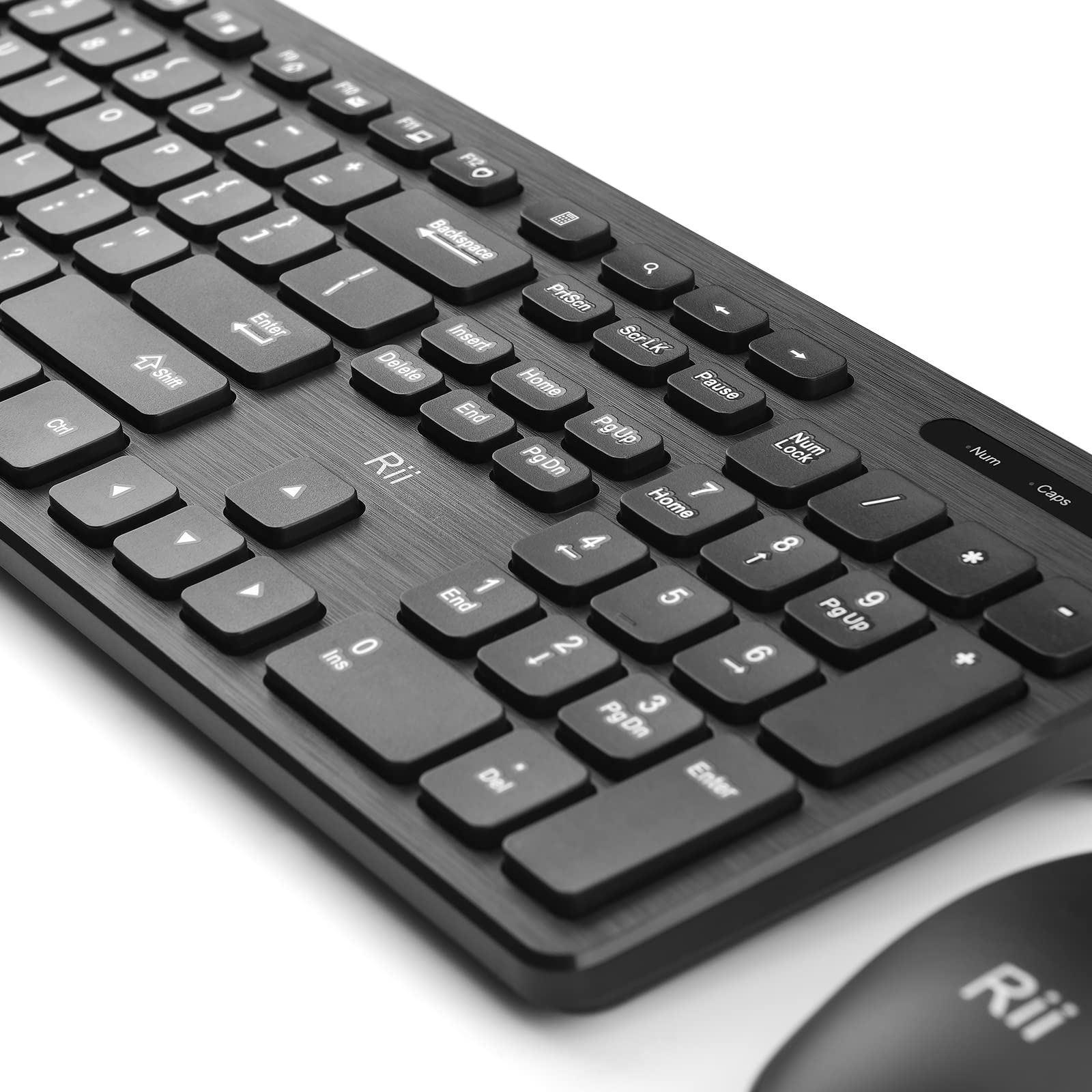 (10 Pack) Wireless Keyboard and Mouse Combo - Rii Standard Office PC Keyboard and Optical Wireless Mice for Windows/Android TV/PC/Laptop/PS3/PS4 - Perfect for Home Office, Gaming & Smart TV Use