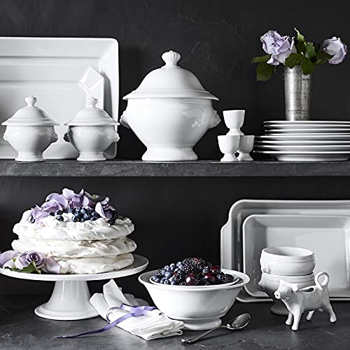 Classic White Porcelain French Onion Soup Bowl with Handles - Oven, Microwave & Dishwasher Safe - Authentic French Tableware for Soup, Stew & Pasta - Perfect for Dining, Entertaining & Gifting