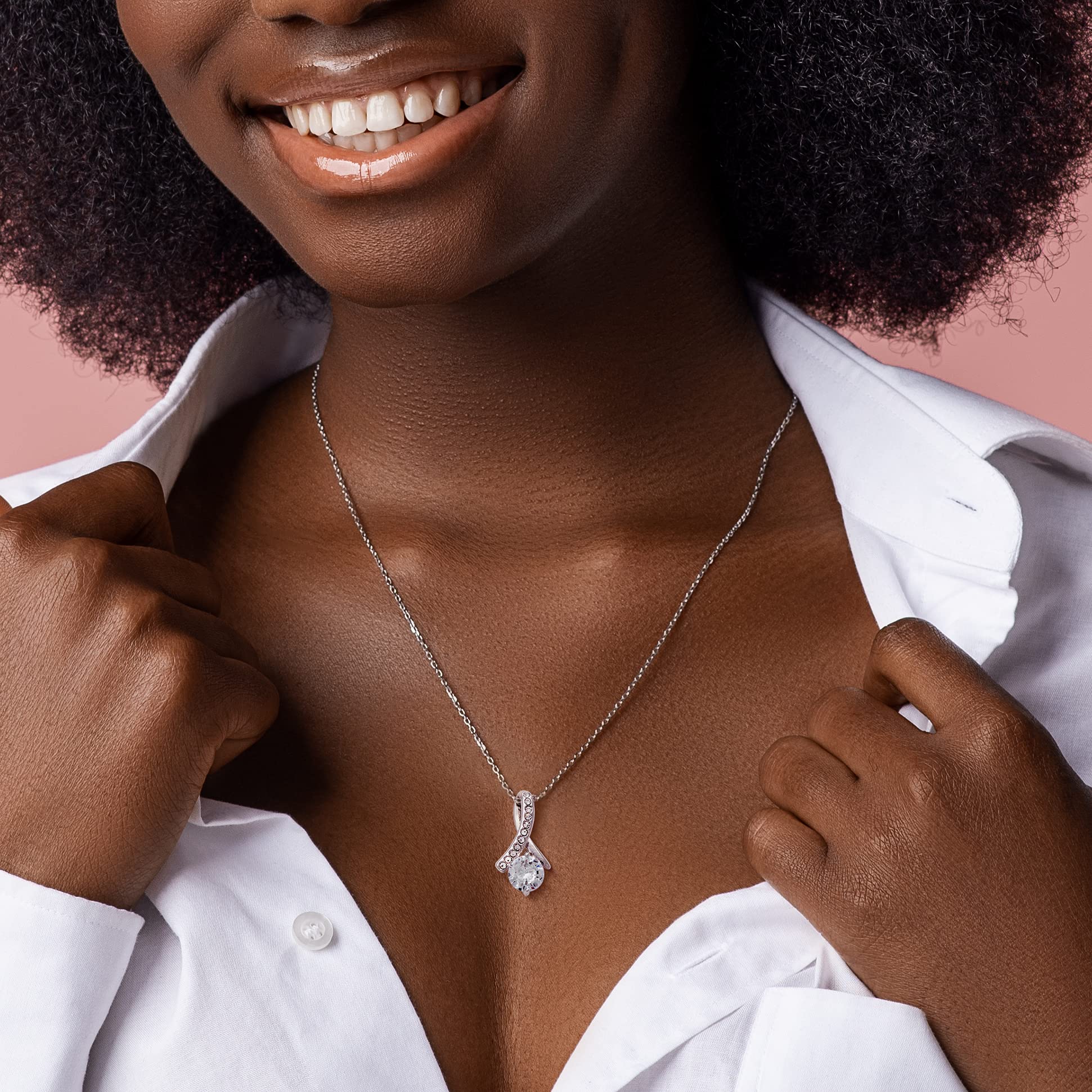 Elegant Mother of the Bride Necklace - Heartfelt Gift from Daughter or Bride | Sterling Silver Jewelry for Wedding Day & Special Occasions