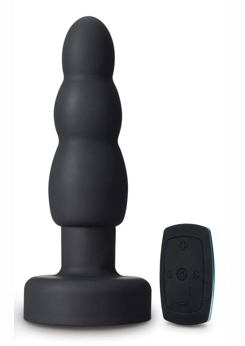 Premium Remote Control Butt Plug - Anal Adventures Platinum Propel - Black Silicone Adult Toy for Couples Play & Solo Pleasure - Perfect for BDSM, Roleplay & Spicing Up Your Intimate Life