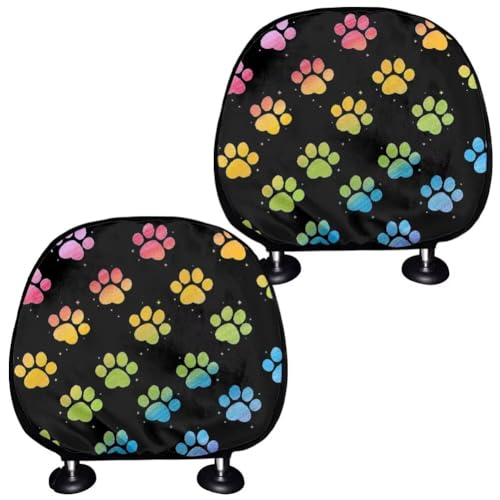 Rainbow Dog Paw Print