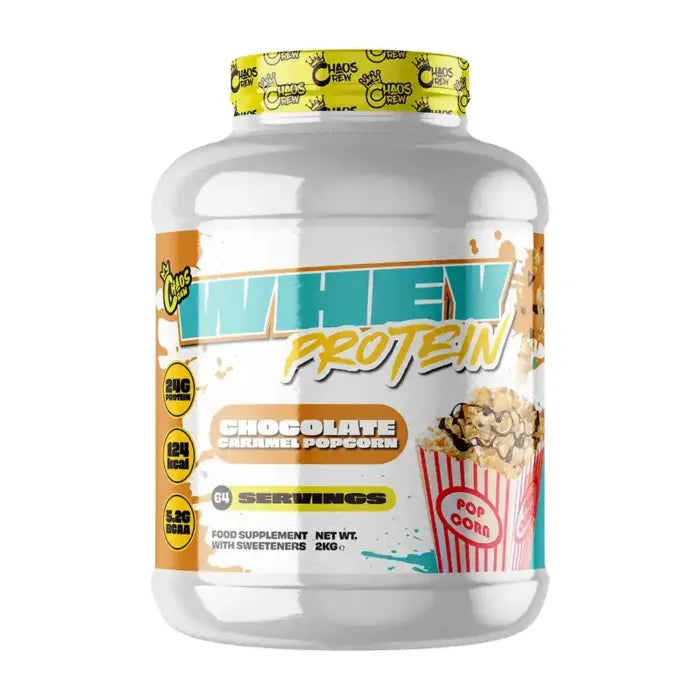 Chaos Crew Whey Protein Powder 2kg (4.4 lbs) - 64 Servings for Muscle Growth & Recovery - Ideal for Gym, Workout & Post-Training Nutrition