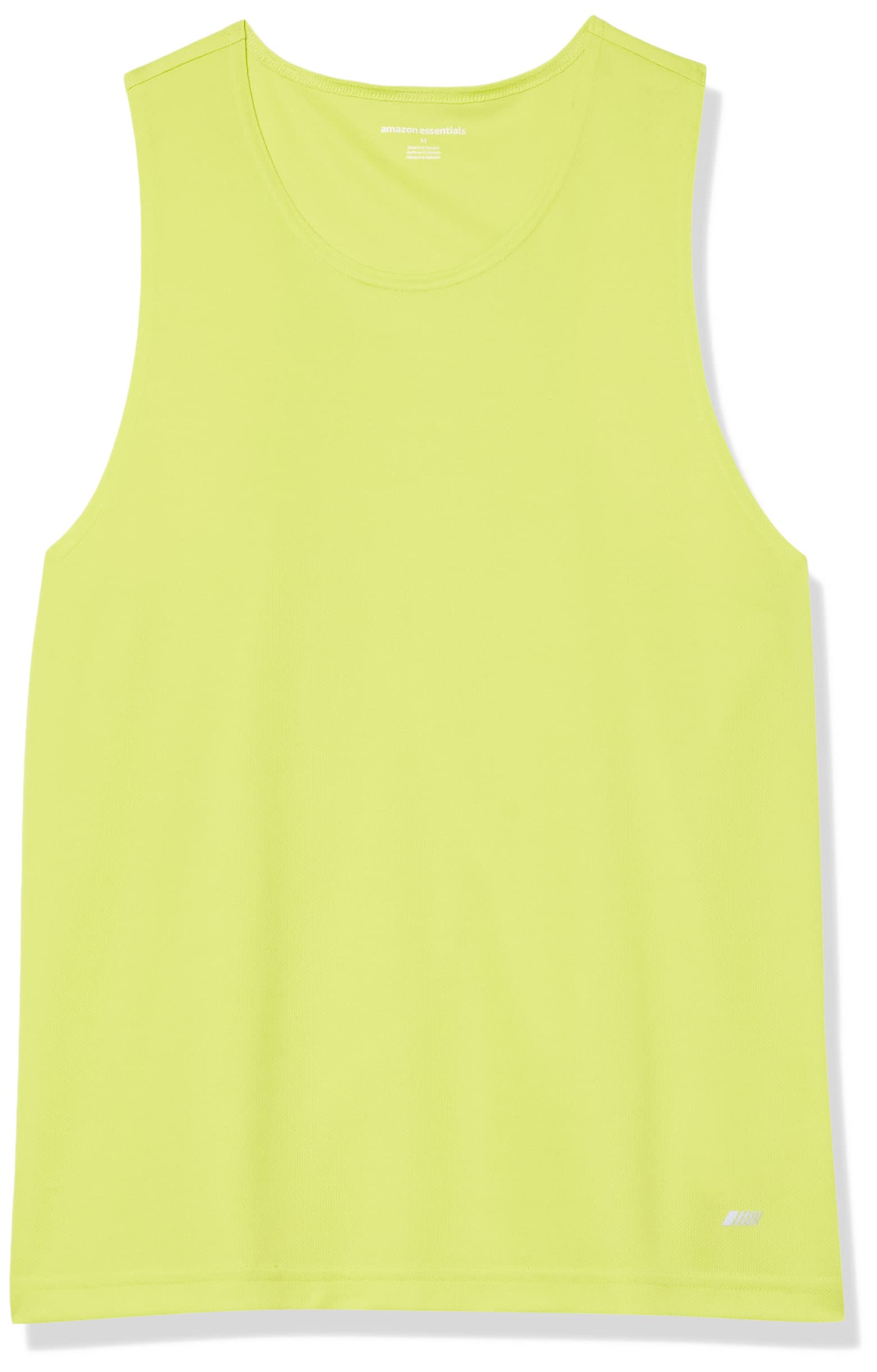 Amazon Essentials Men's Active Performance Tech Racerback Tank - Breathable Workout Shirt for Gym, Running & Sports | Moisture-Wicking Athletic Top for Men